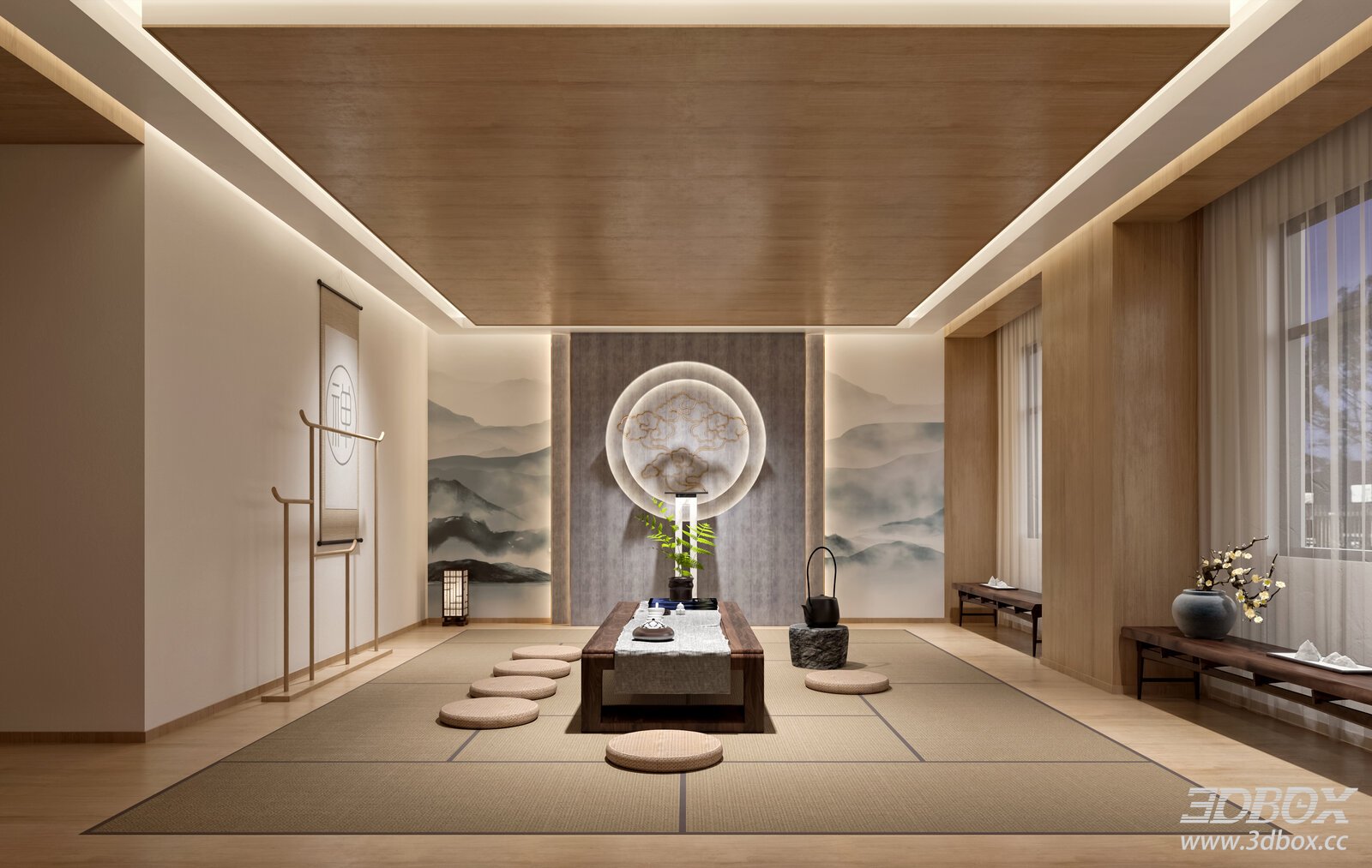 Modern General Room Interior with Furniture and Decor