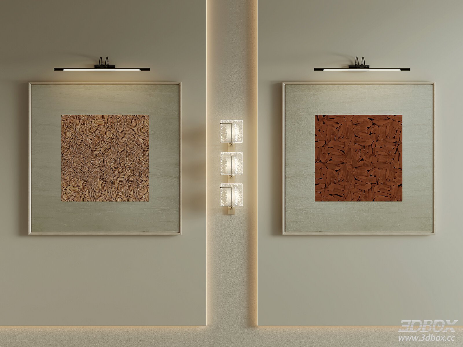 Modern Framed Decorations with Lighting