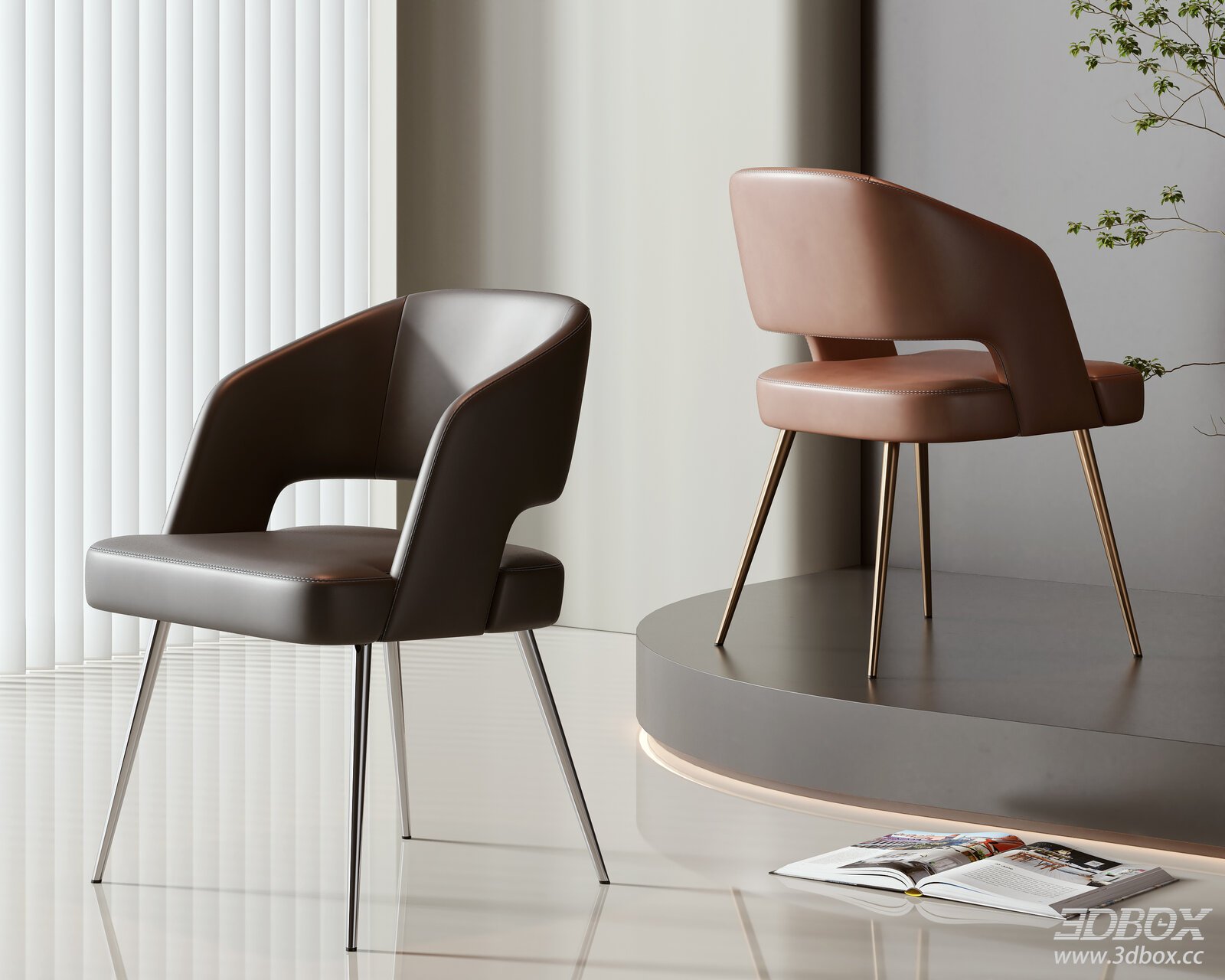 Modern Leather Armchairs for Living Room