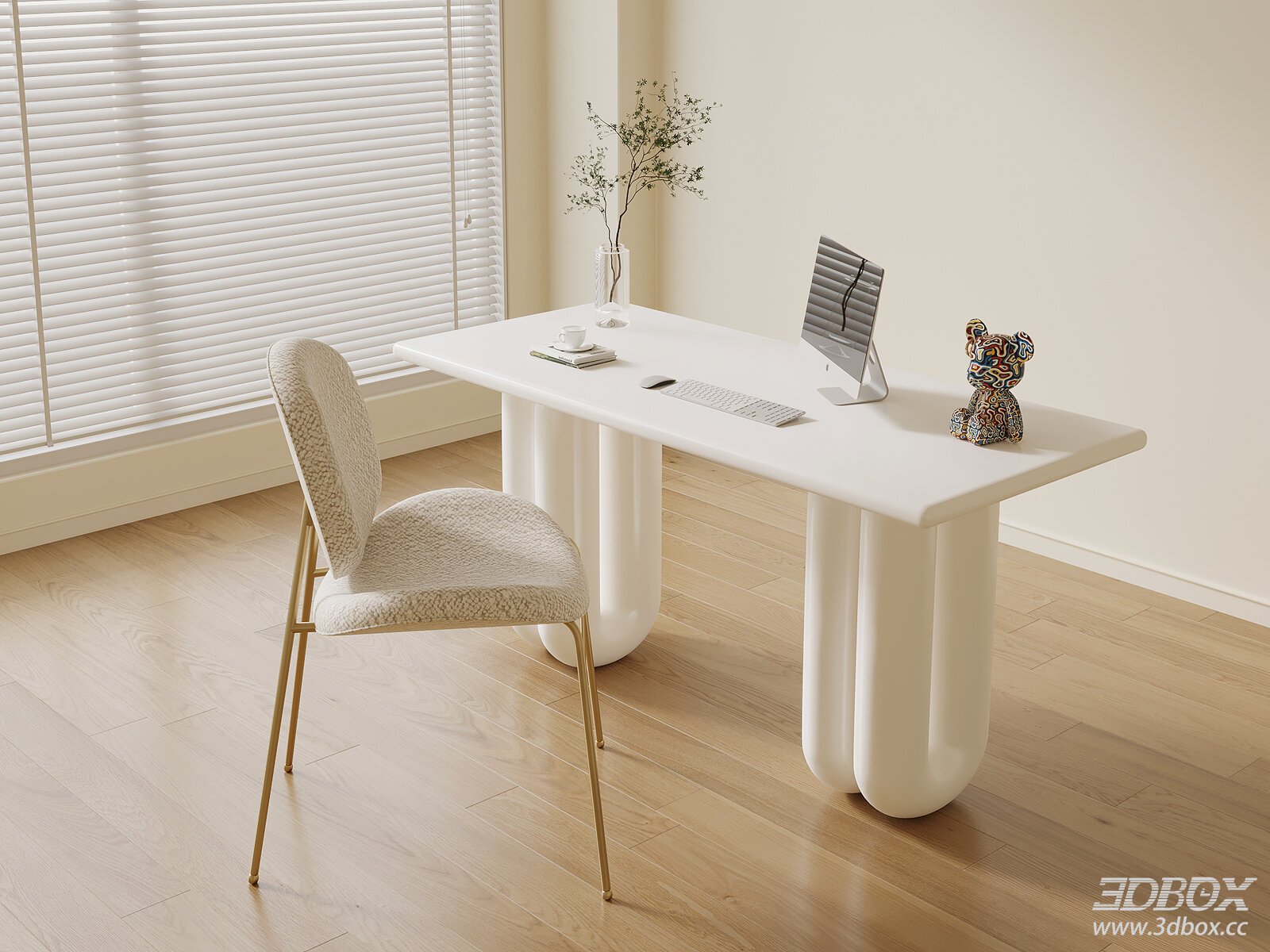 Modern Office Desk and Chair Set