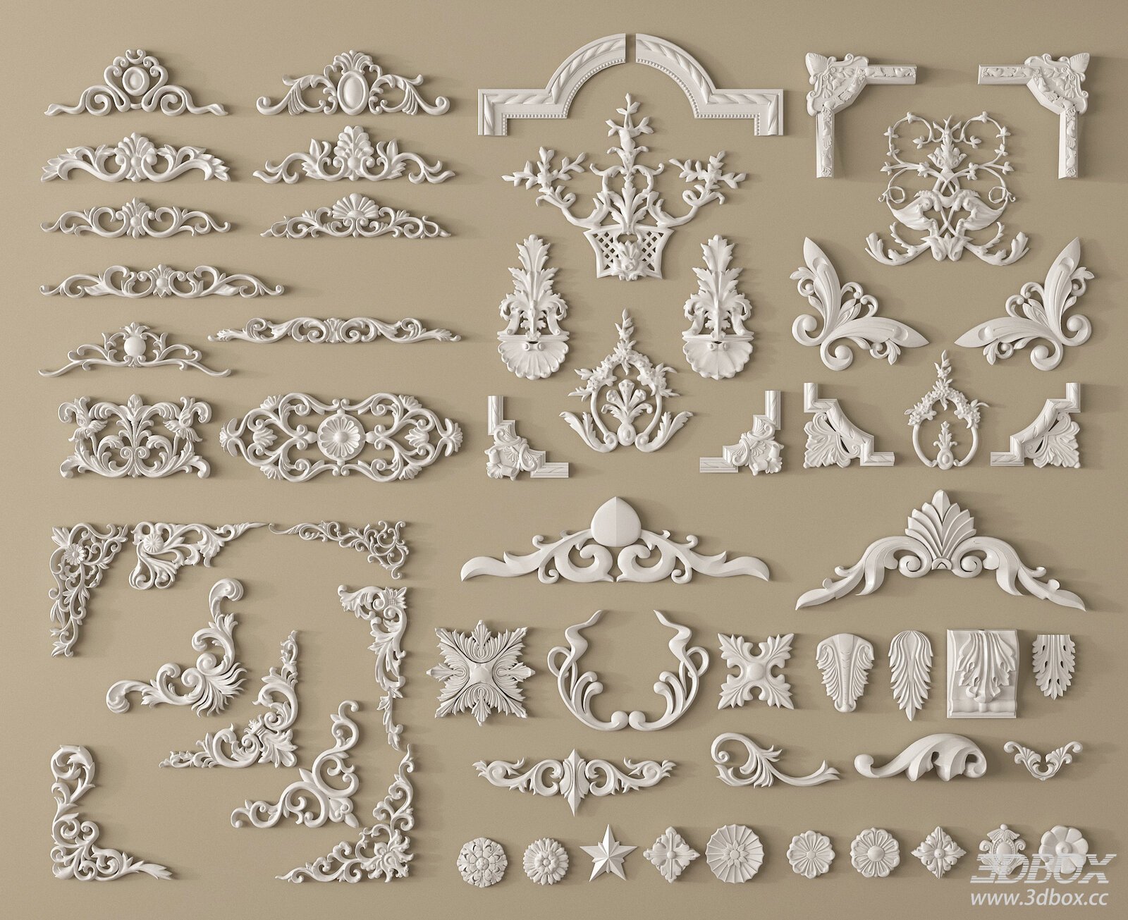 Ornate Decorative Plaster Set