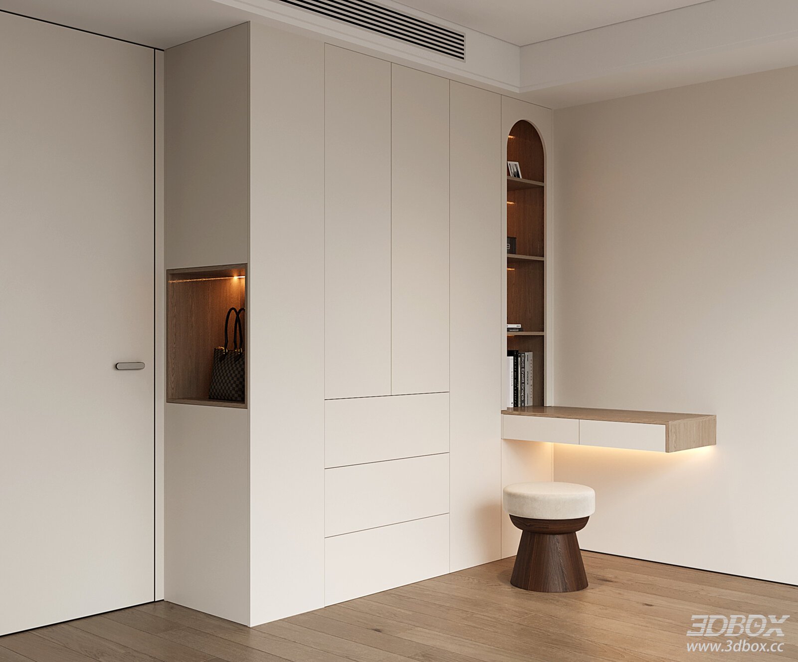 Modern Living Room Cabinet and Chair