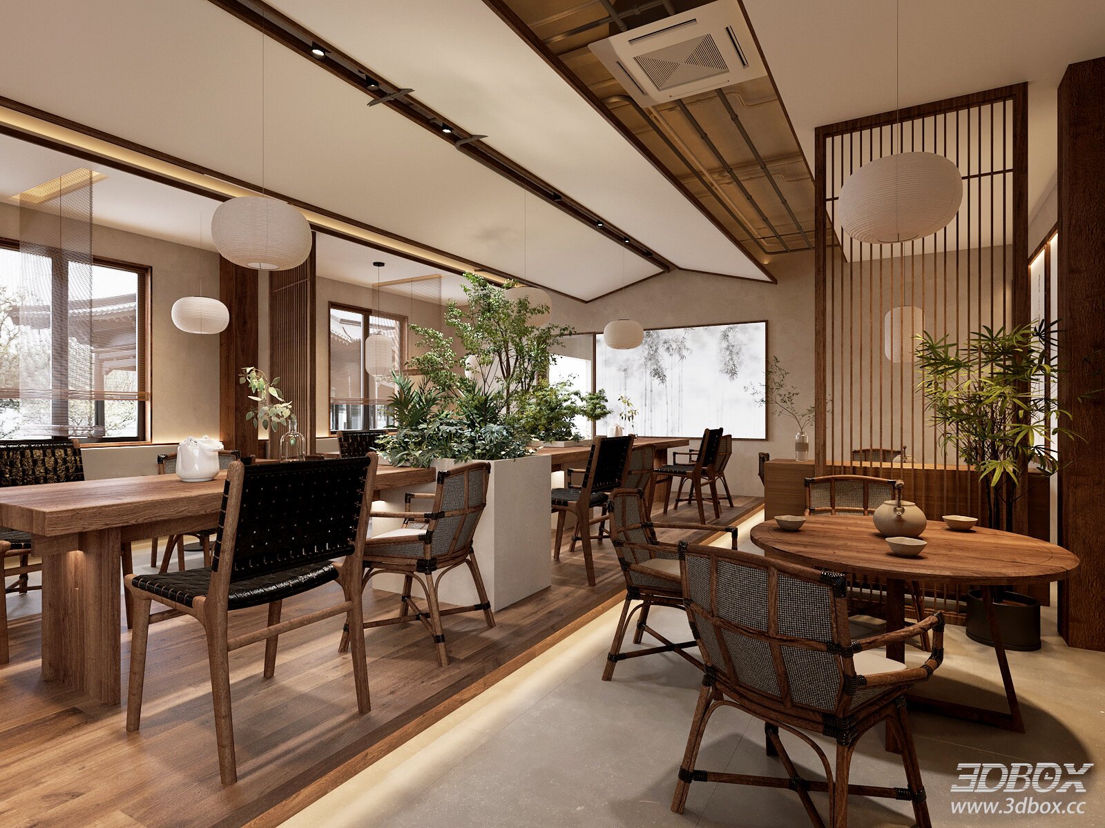 Modern Restaurant and Coffee Shop Interior