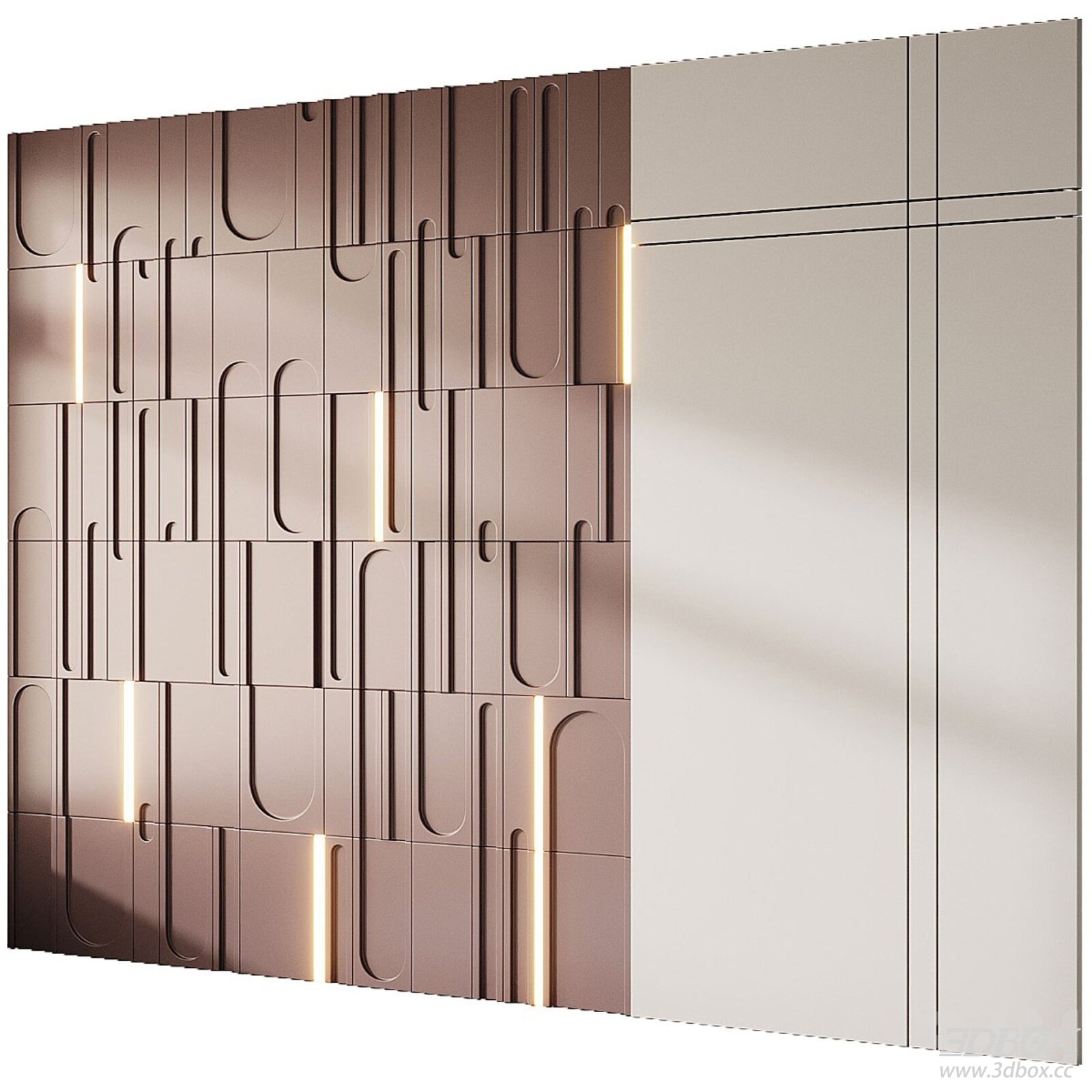 Modern Geometric 3D Wall Panel