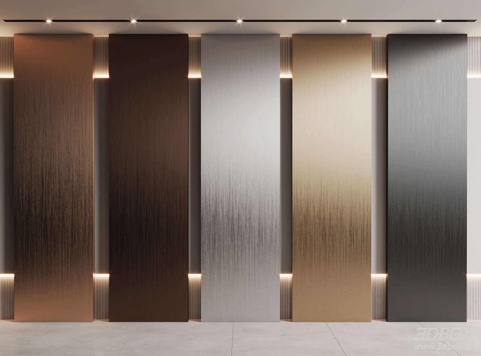 Modern Metallic 3D Wall Panels