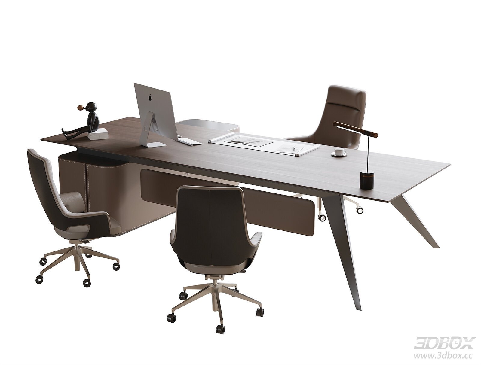 Modern Office Desk and Chair Set