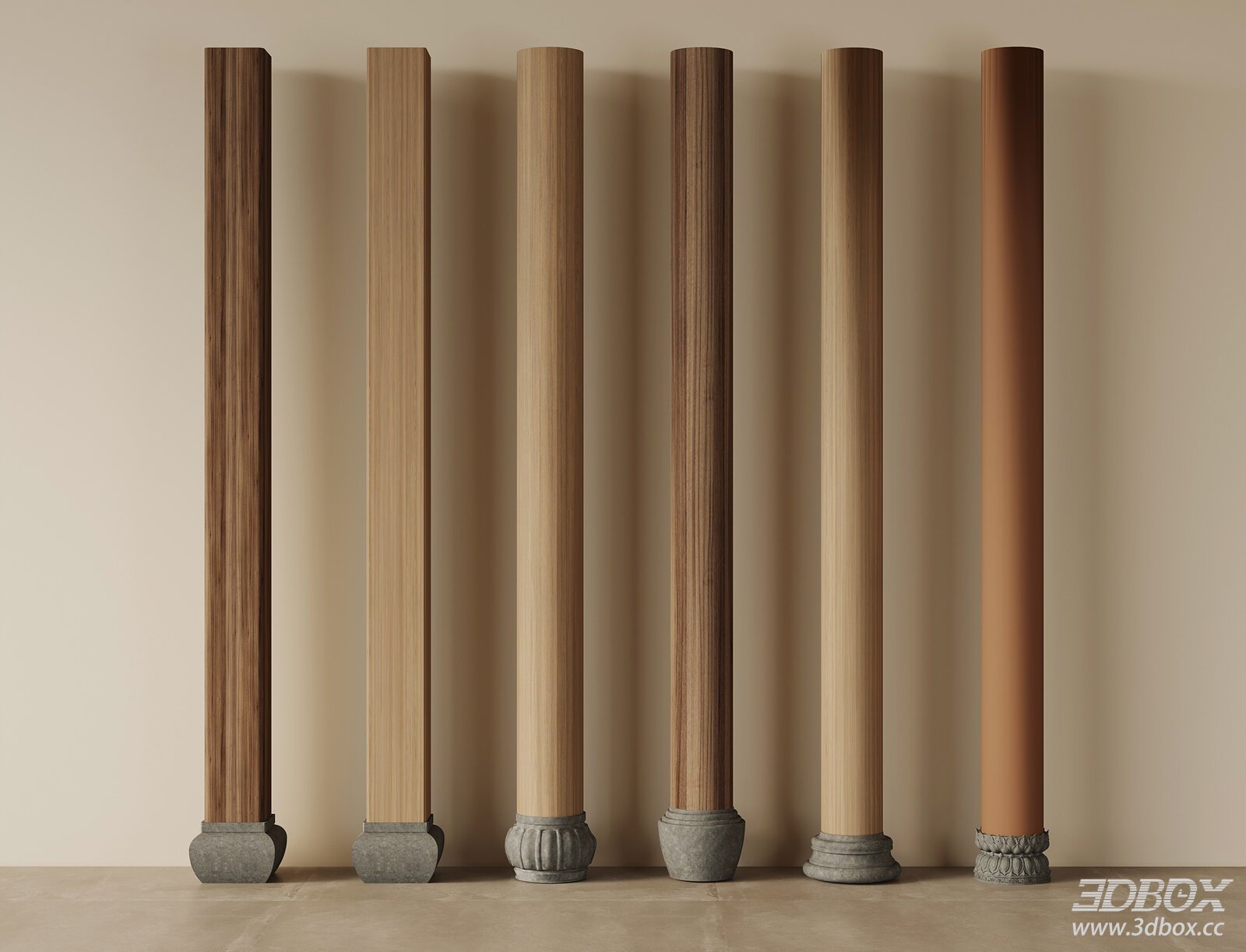 Modern Column Facade Elements