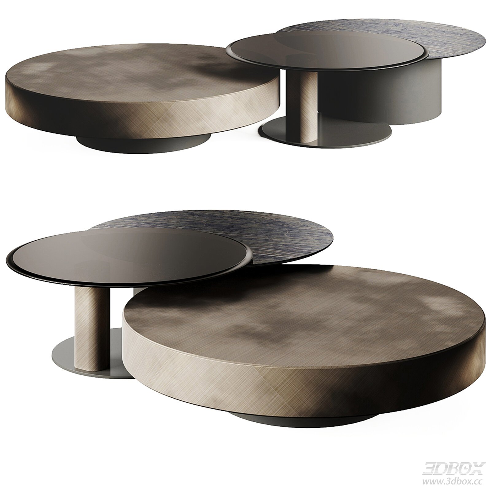 Modern Round Coffee Table Set