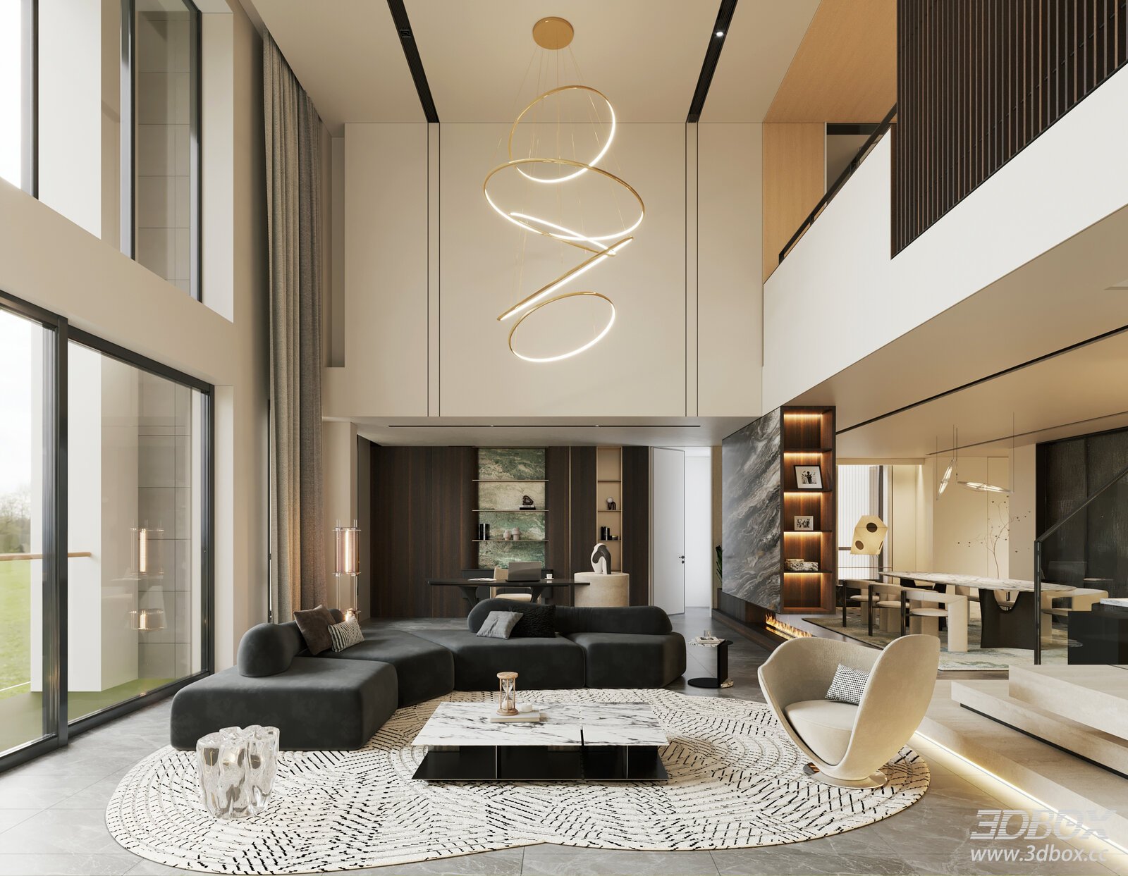 Modern Minimalist Living Room Interior