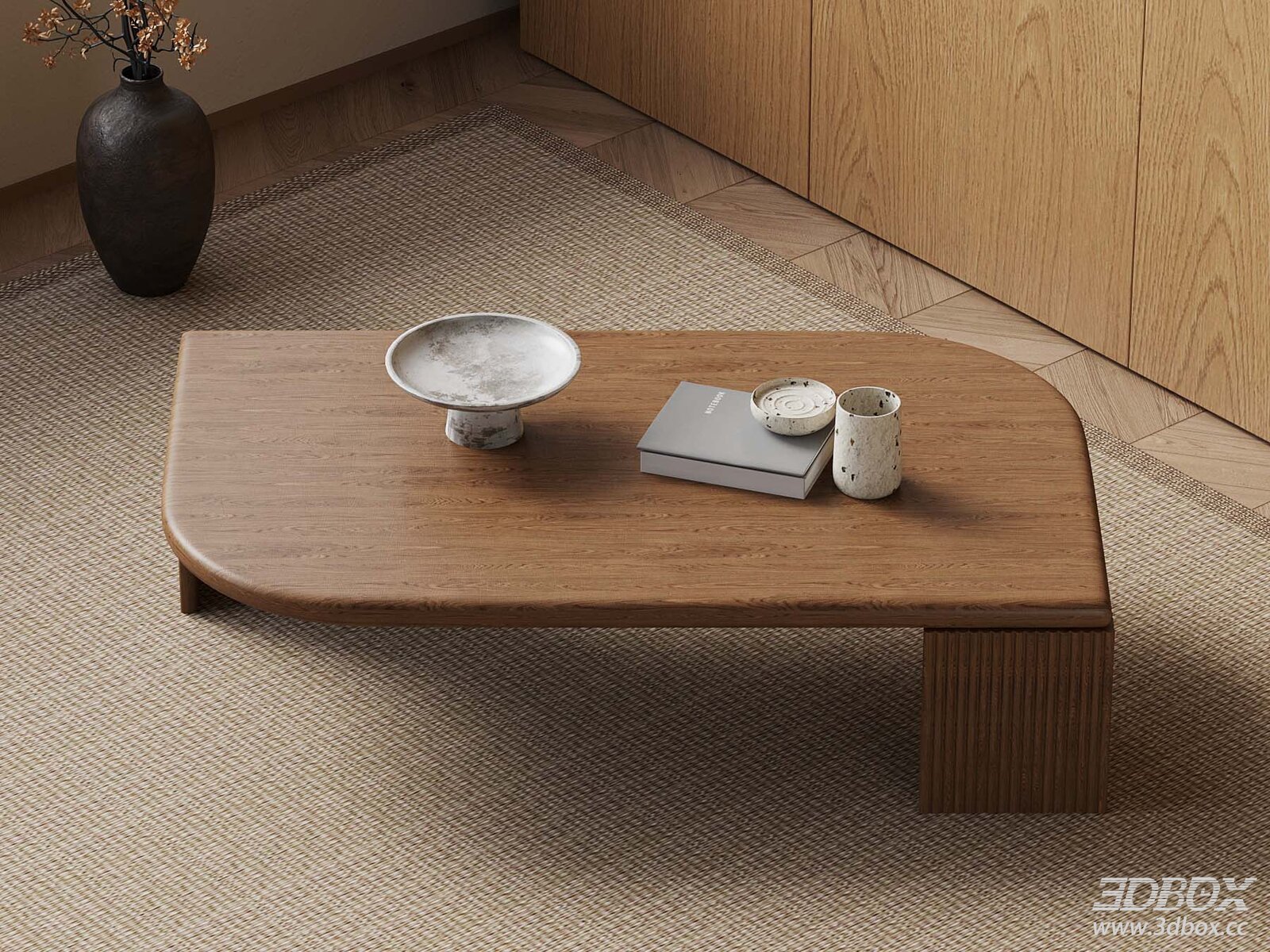 Minimalist Wooden Coffee Table