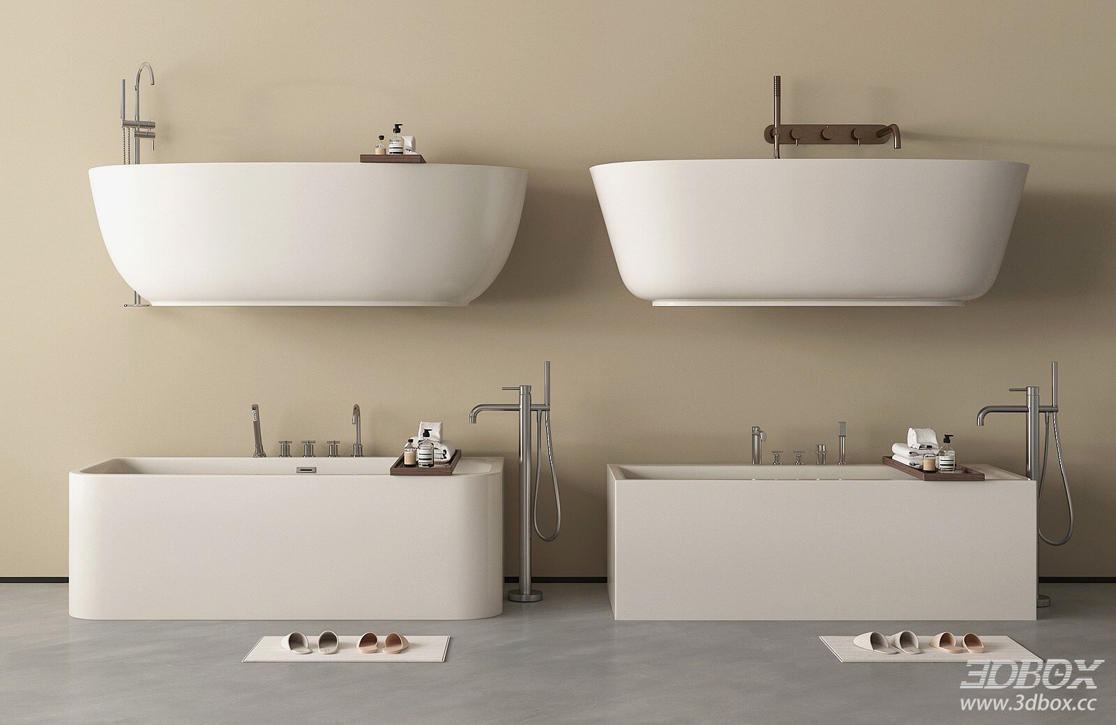 Modern Minimalist Bathroom Furniture Set