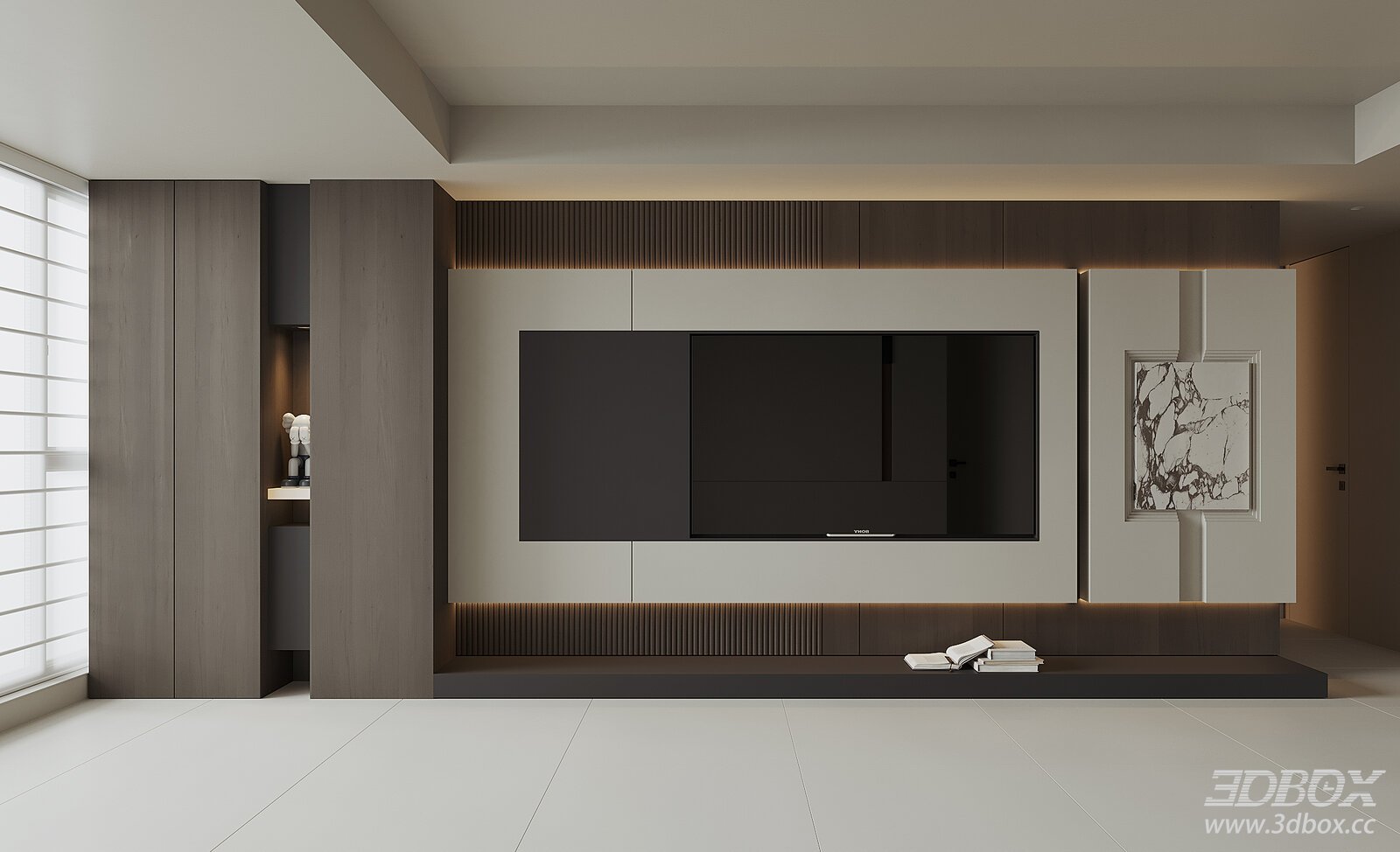 Modern Wooden TV Wall Cabinet