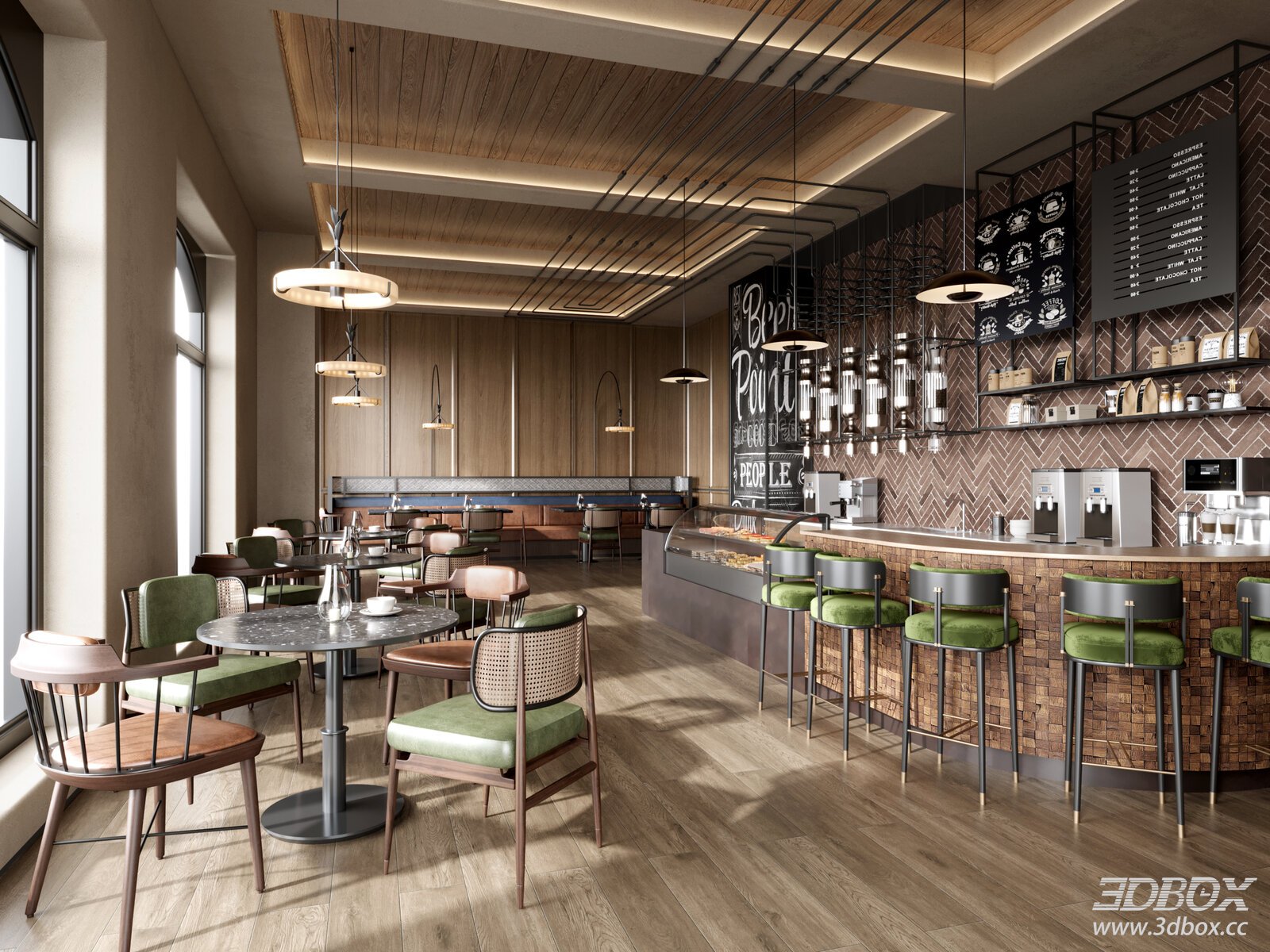 Modern Restaurant - Coffee Shop Interior
