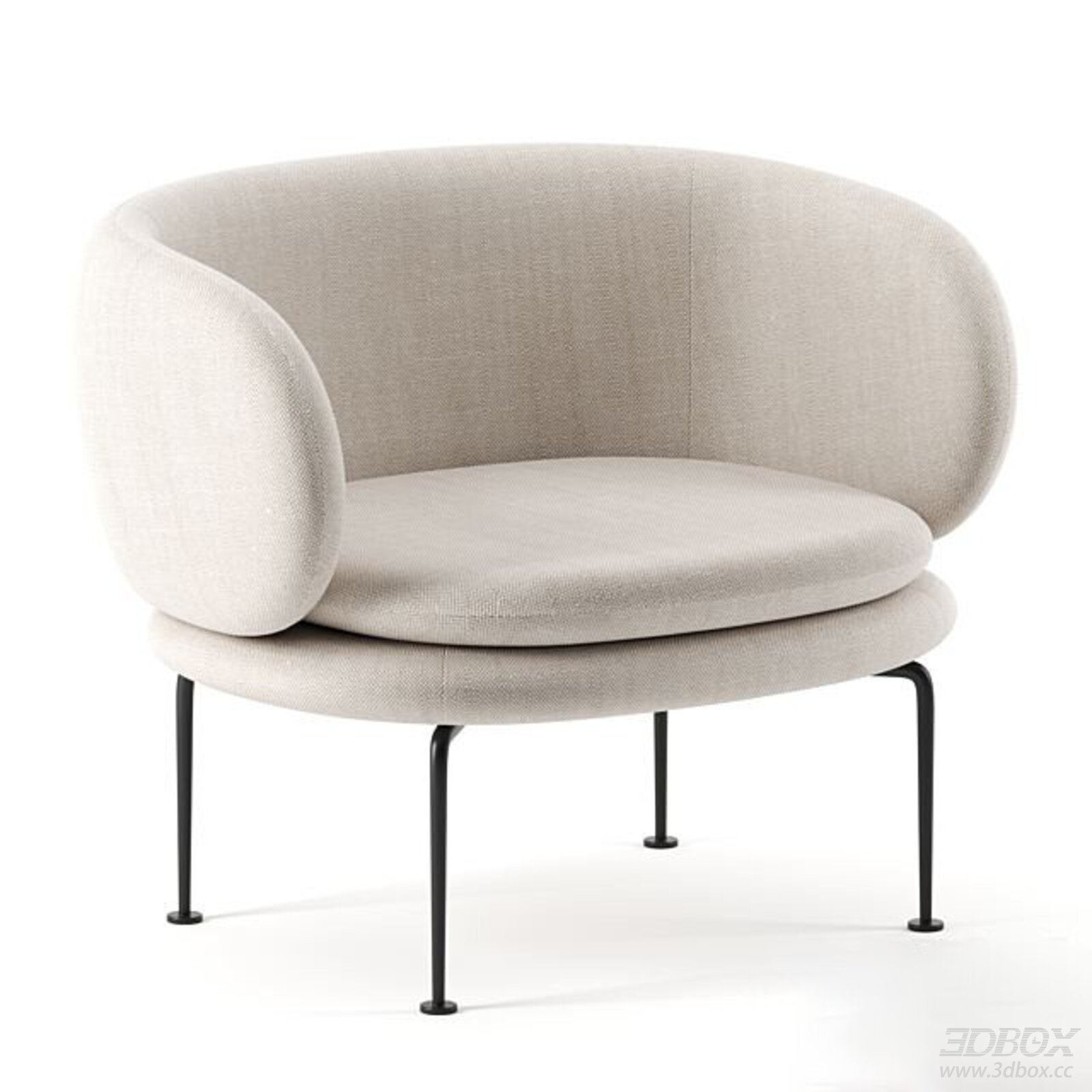 Modern Fabric Armchair