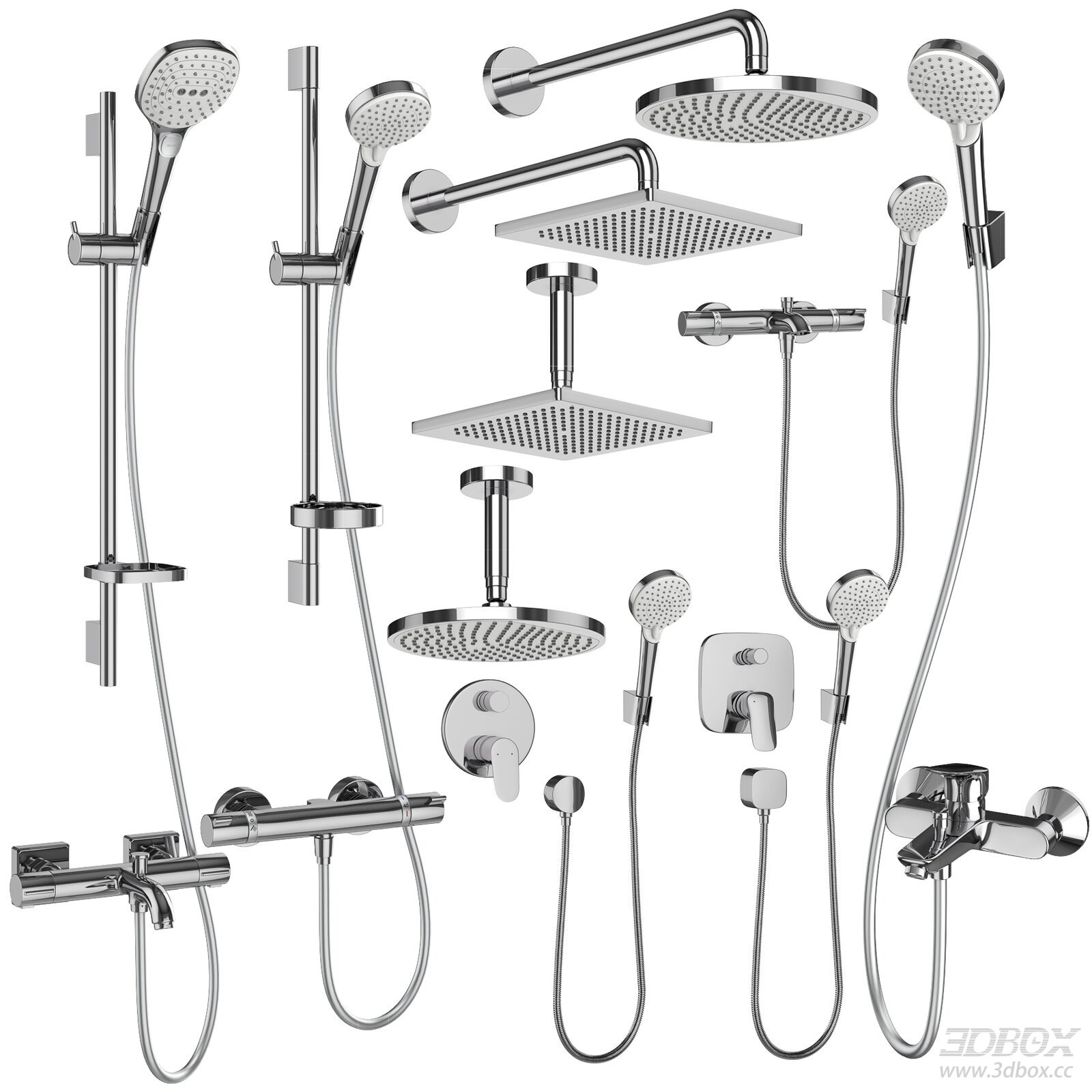 Shower Faucet and Accessories Set