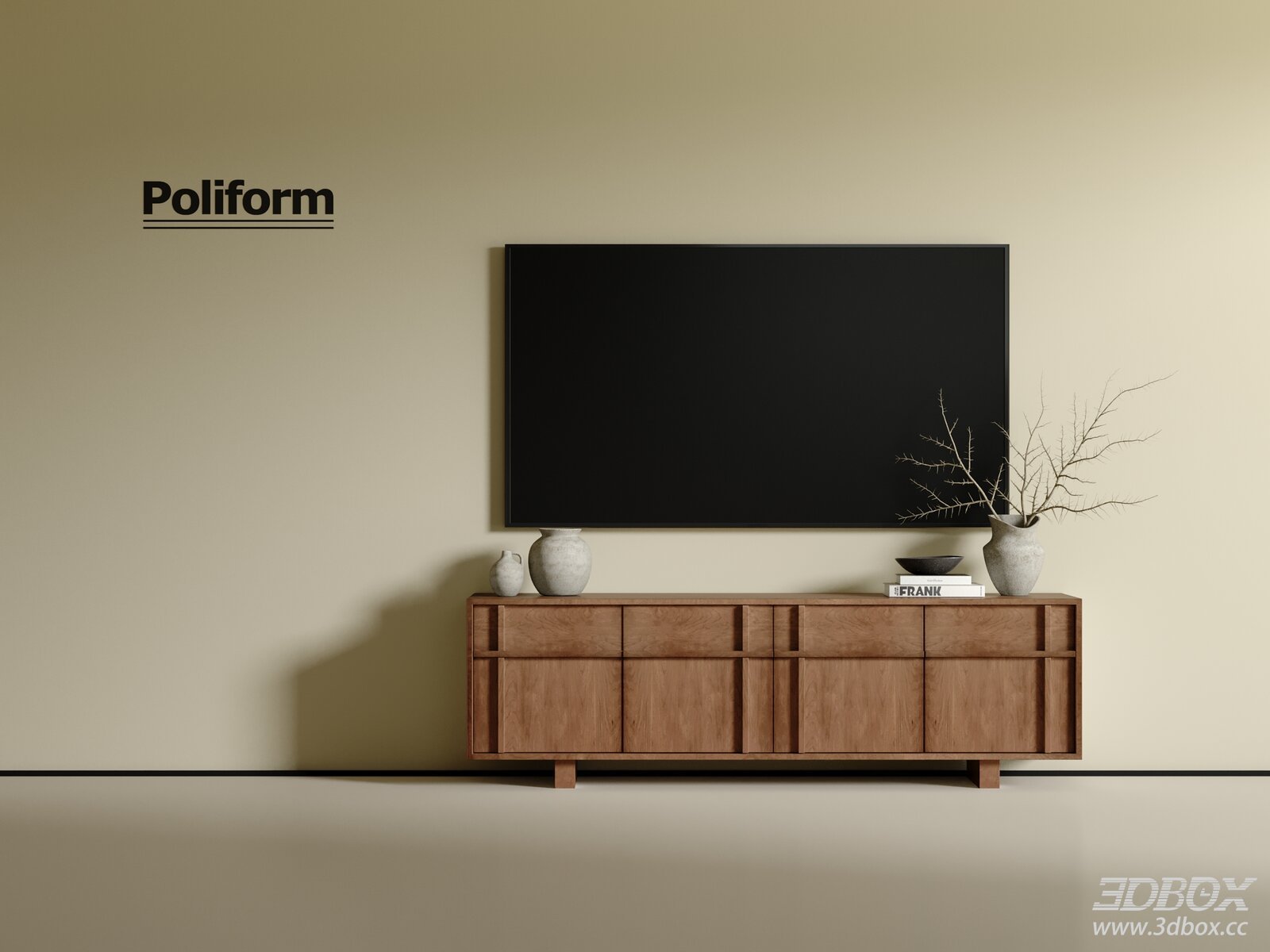 Modern Wooden TV Wall Cabinet