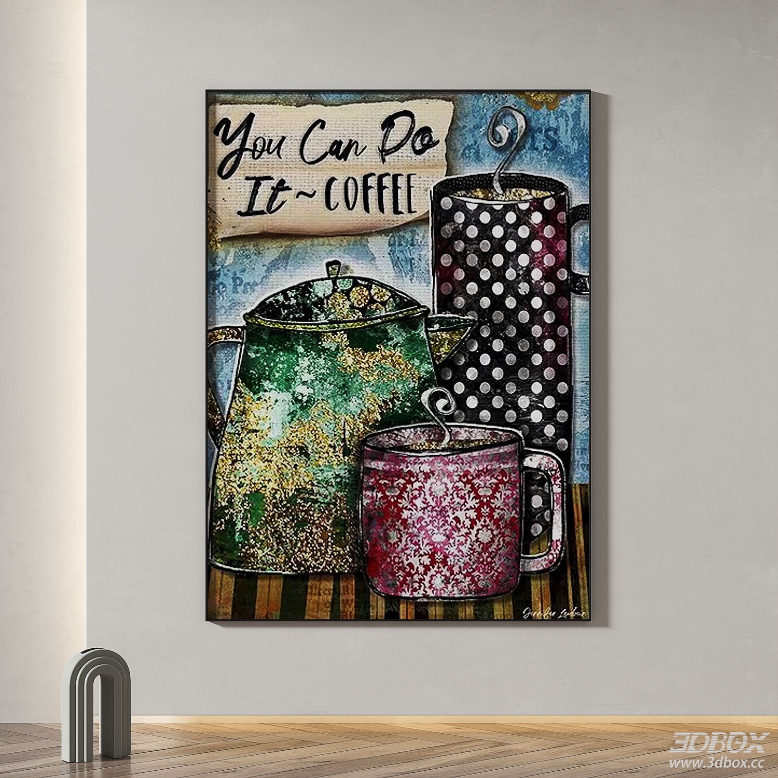 Coffee - Themed 3D Wall Art Panel