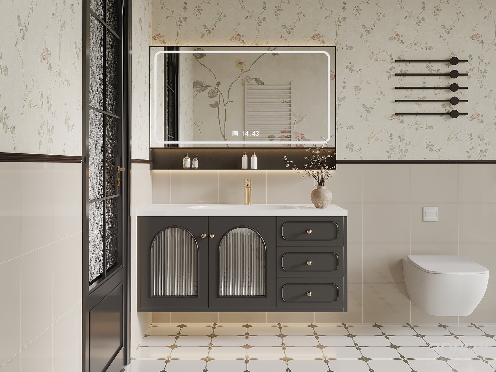 Modern Bathroom Vanity with Mirror
