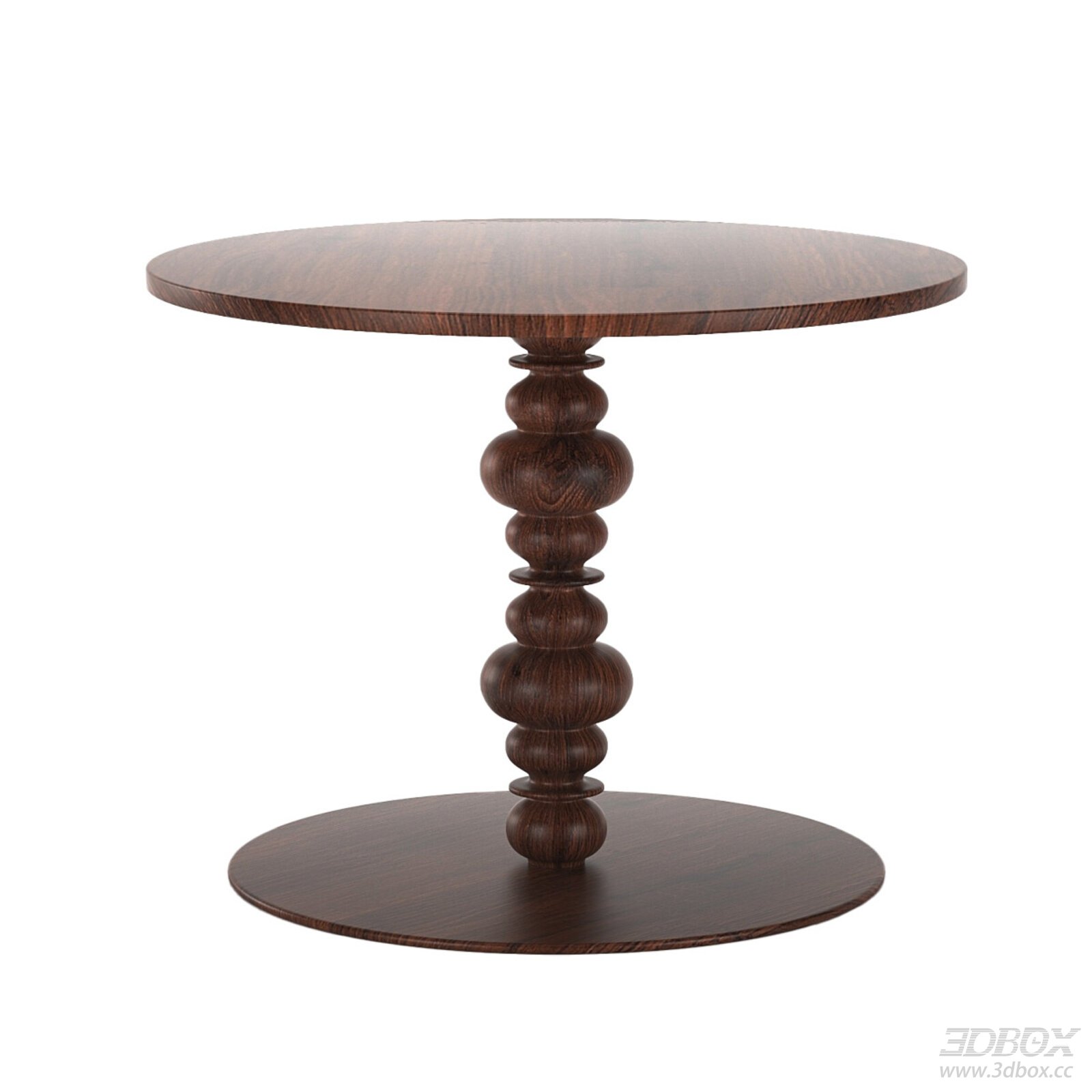 Round Wooden Side Table