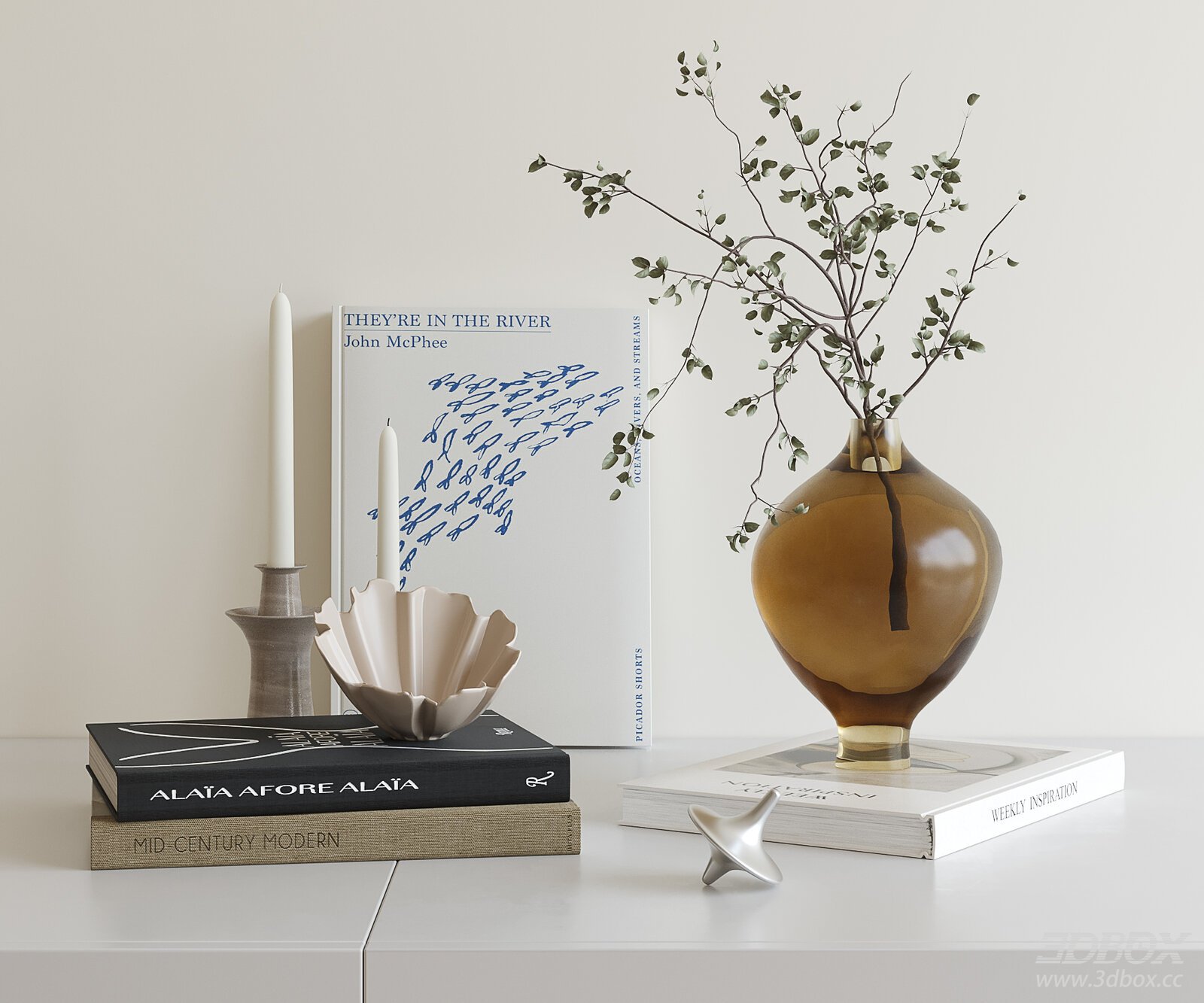 Minimalist Decorative Display in a Room