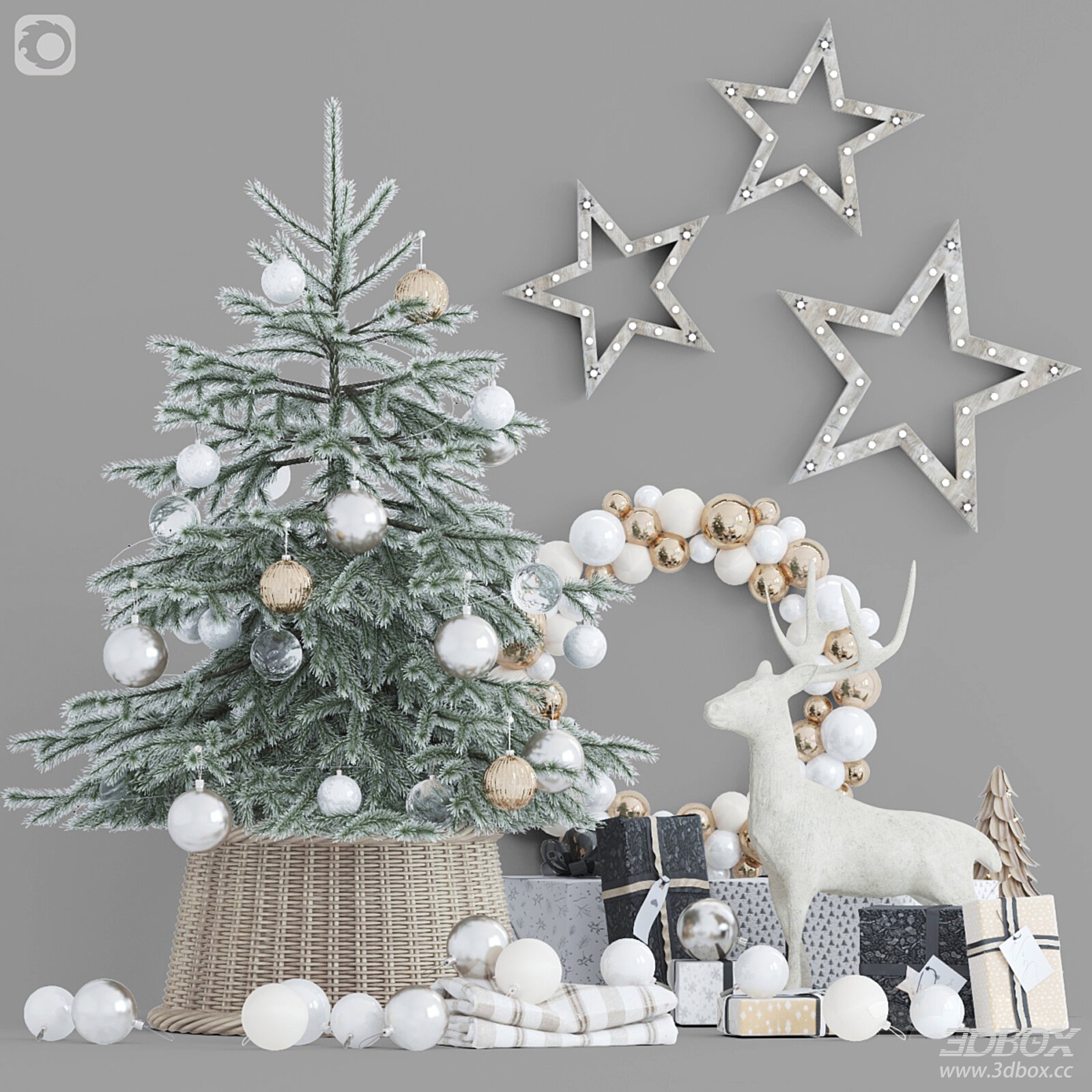 Modern Christmas Decoration Set