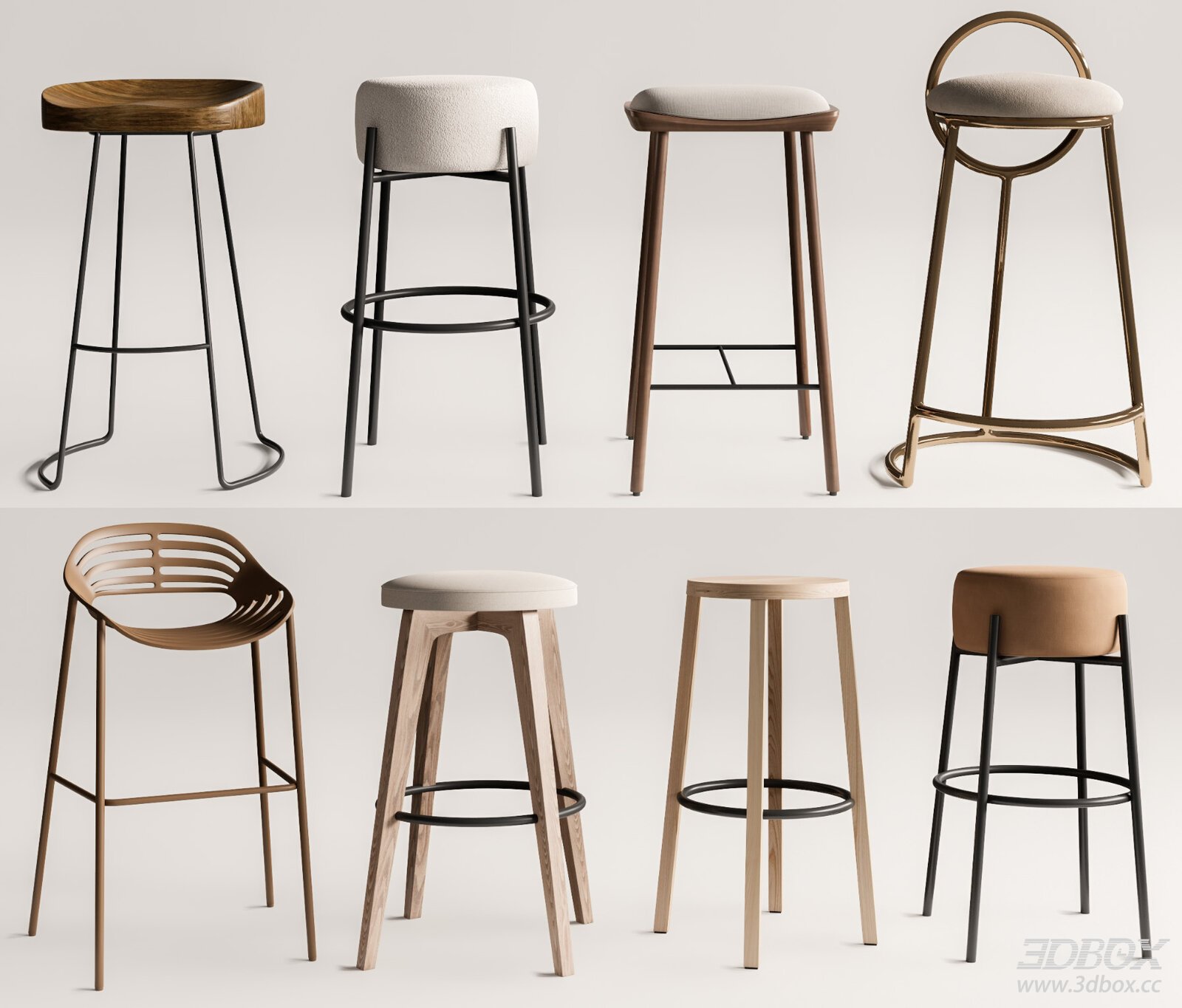 Modern Bar Stool Set