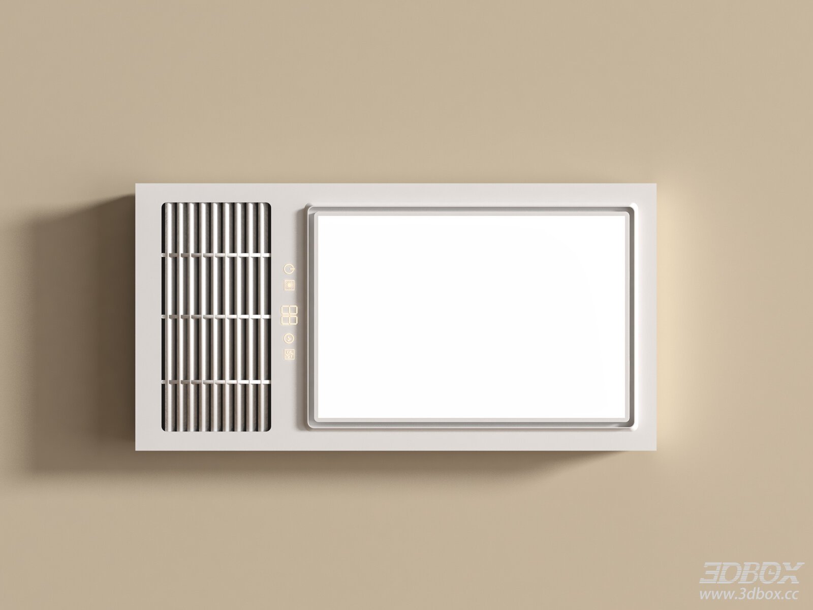 Modern Bathroom Heater and Panel Light