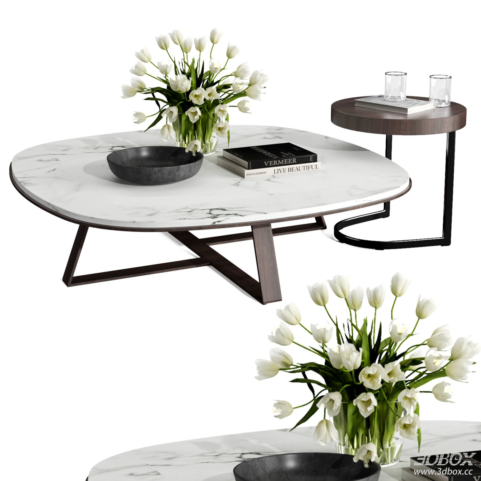MISSANA Modern Coffee Table Set