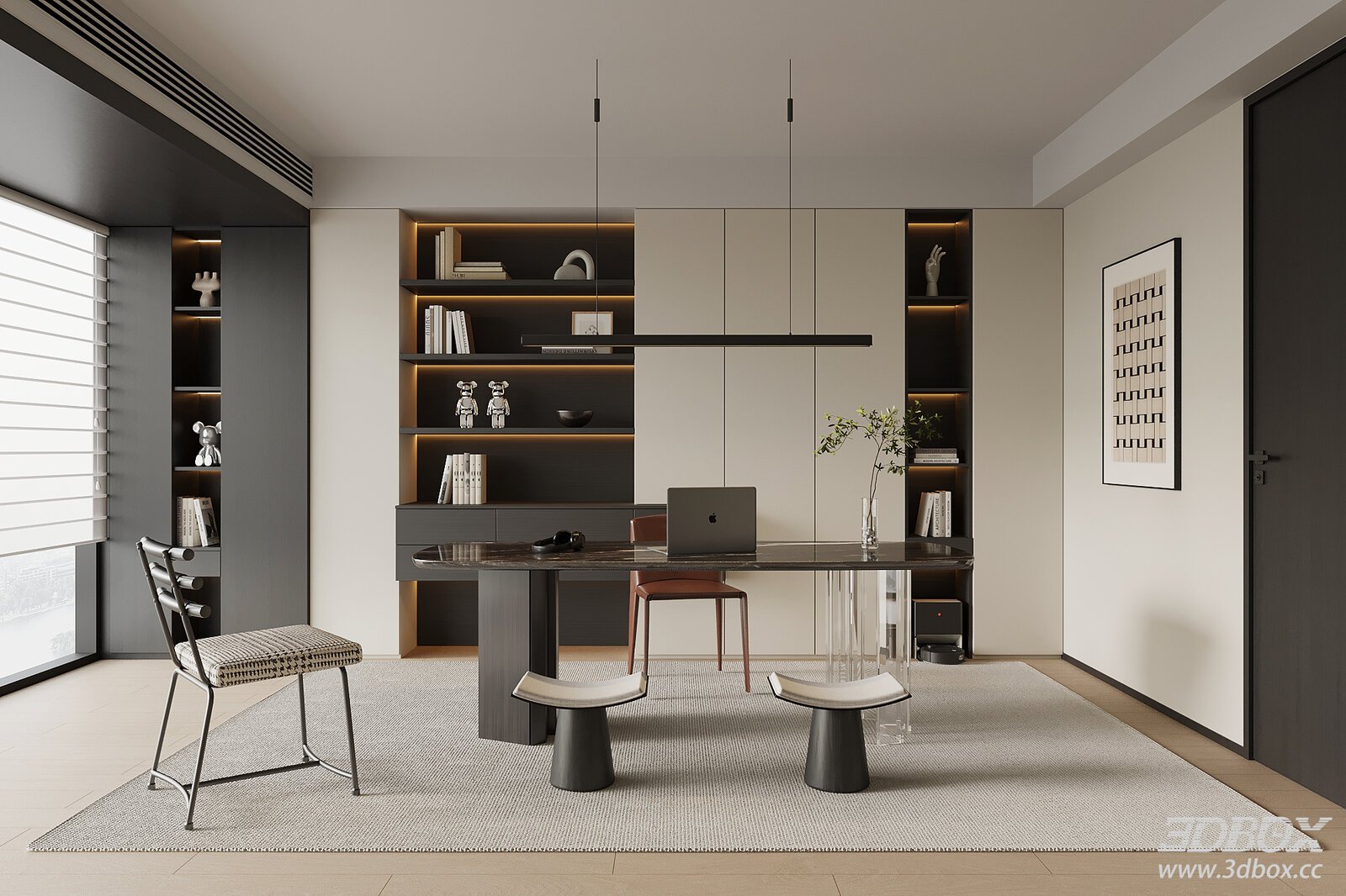 Modern Italian - style Office Desk and Chair