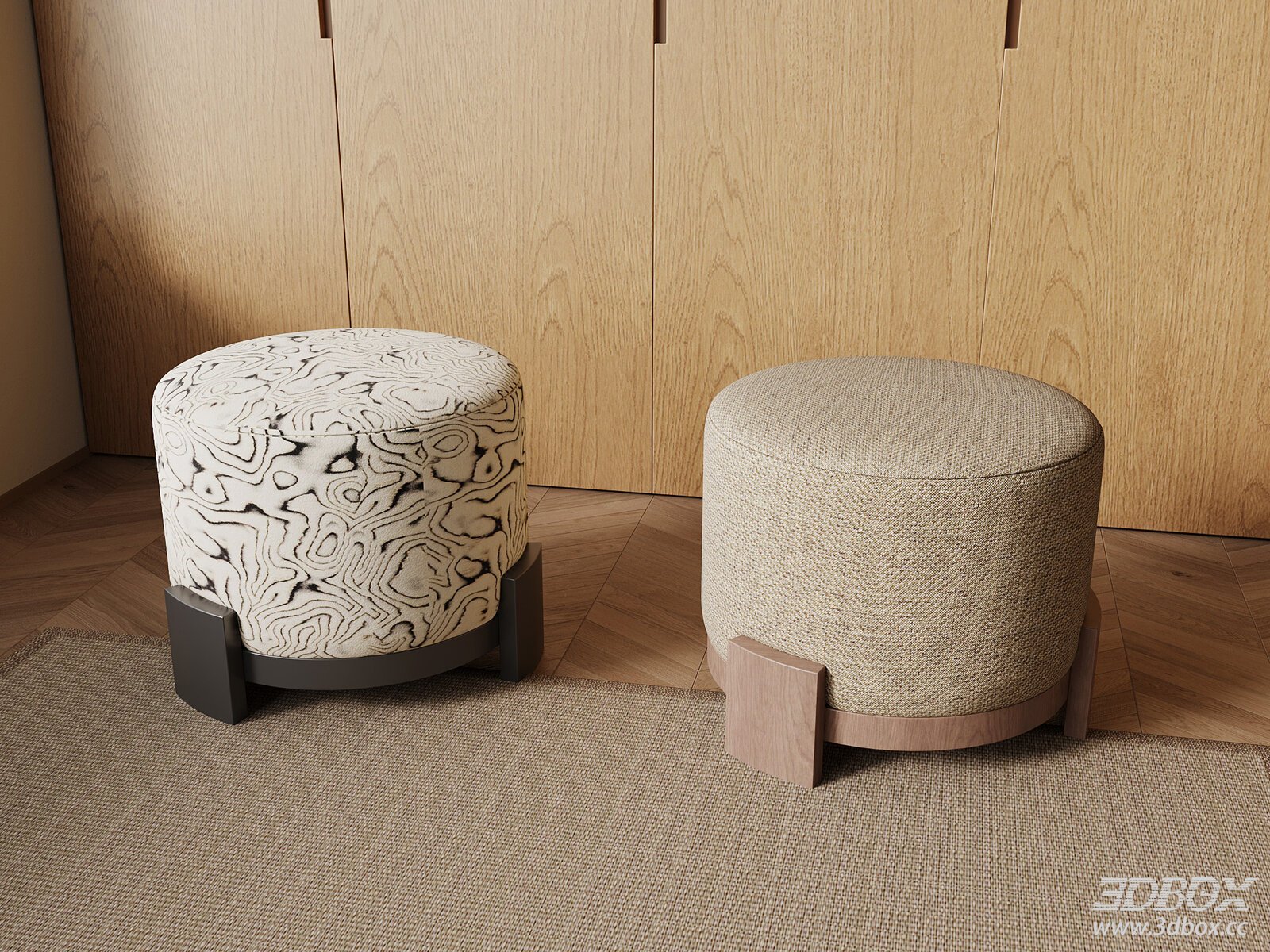 Modern Mid - Century Stools