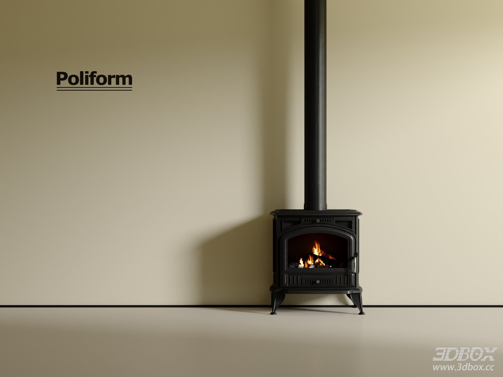 Modern Fireplace Model