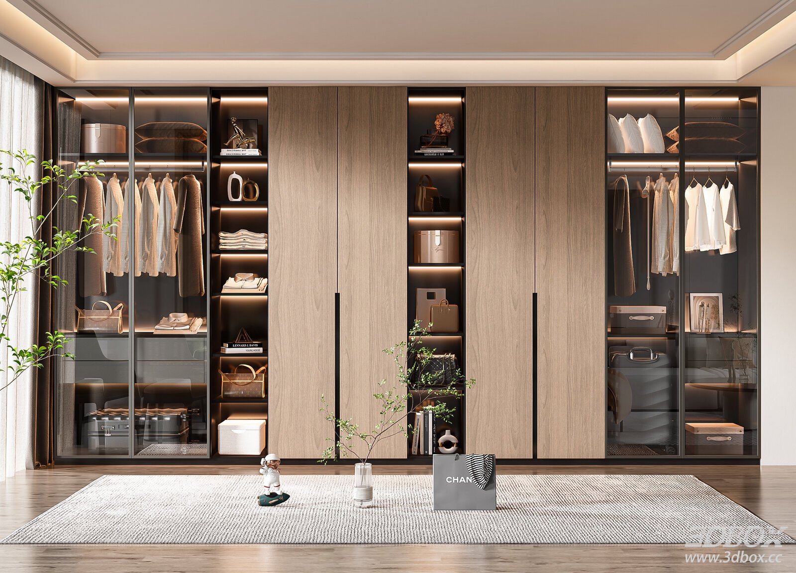 Modern Wooden Wardrobe
