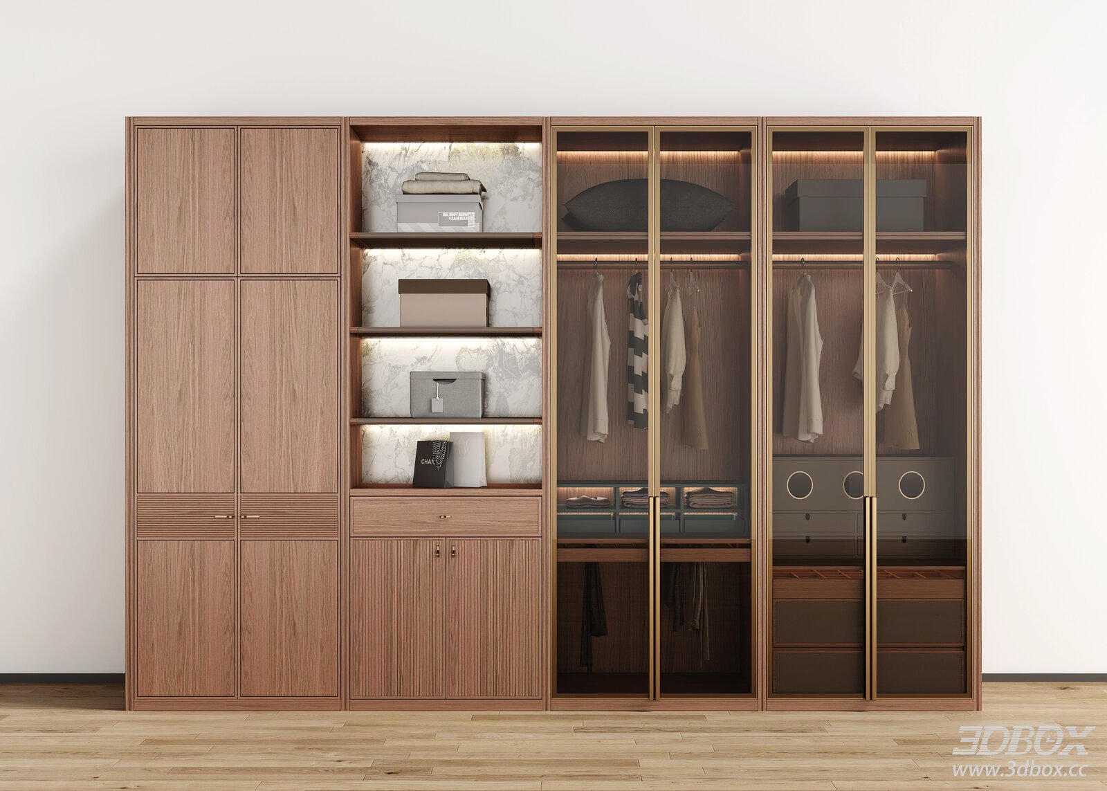 Chinese - style Wooden Wardrobe