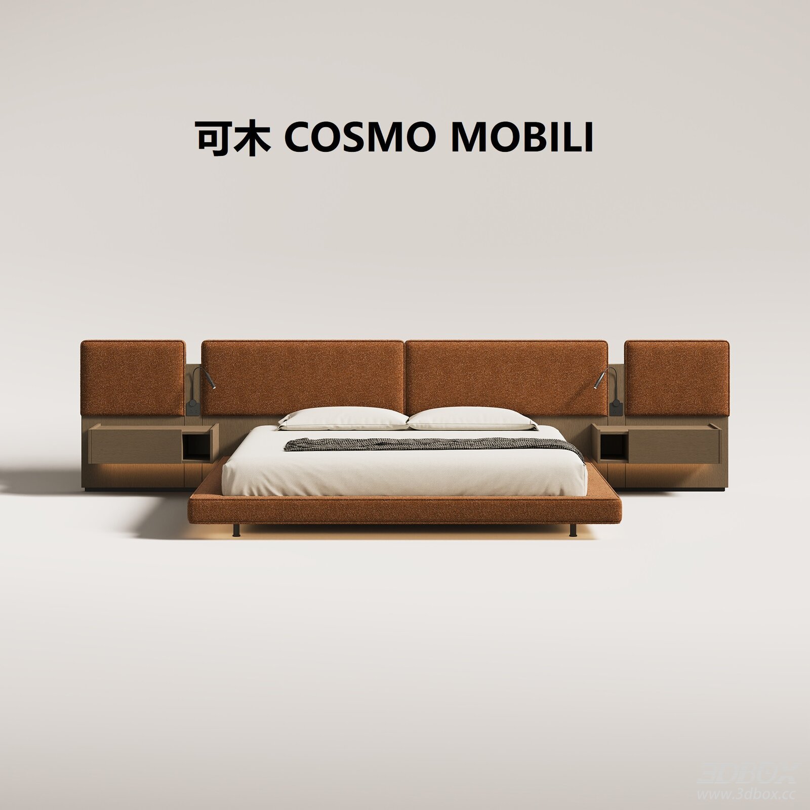 COSMO MOBILI Modern Minimalist Double Bed