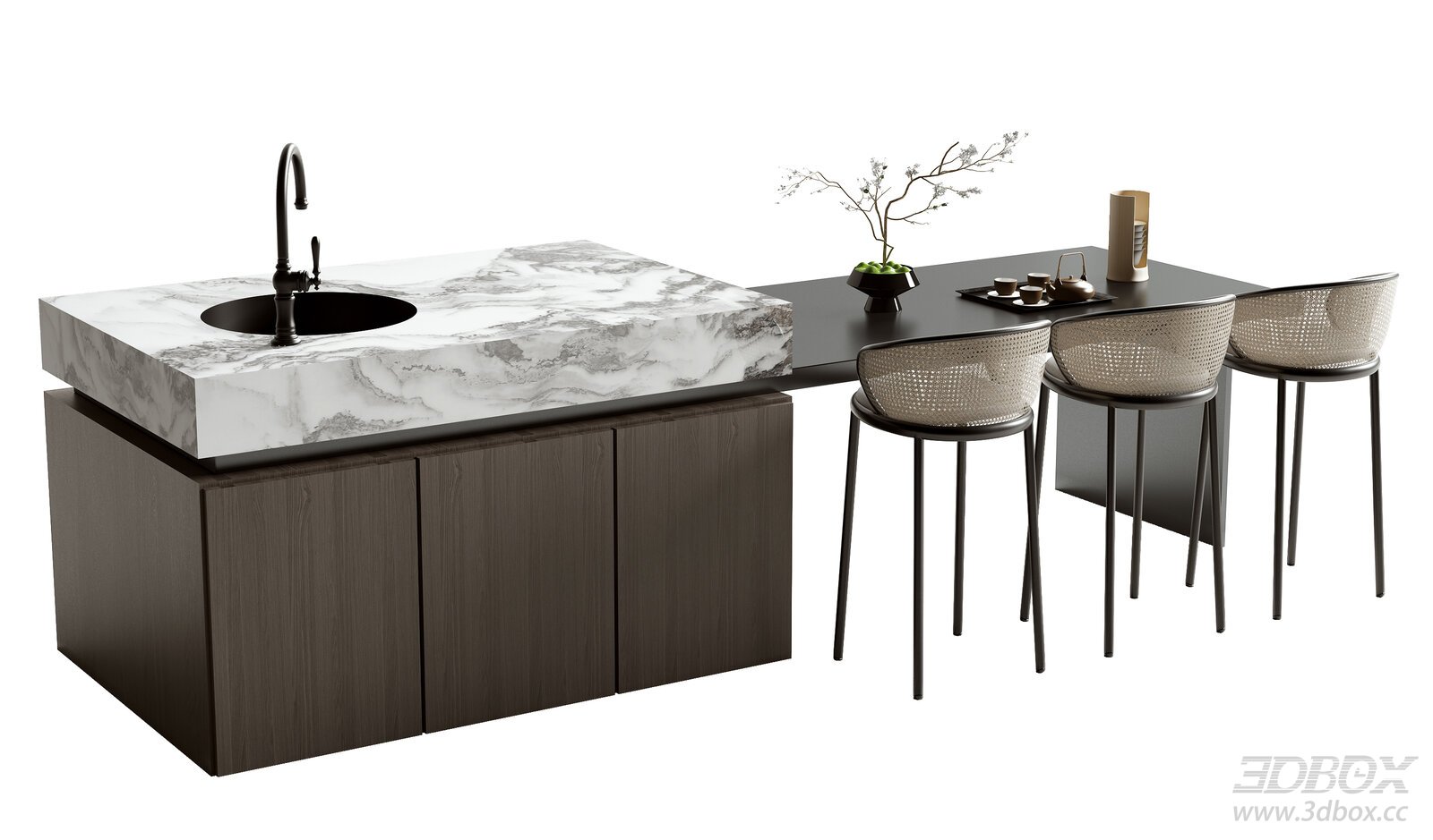 New Chinese Style Bar Counter with Stools