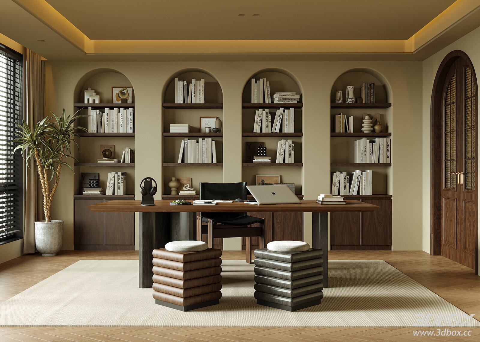 Vintage - style Office Room