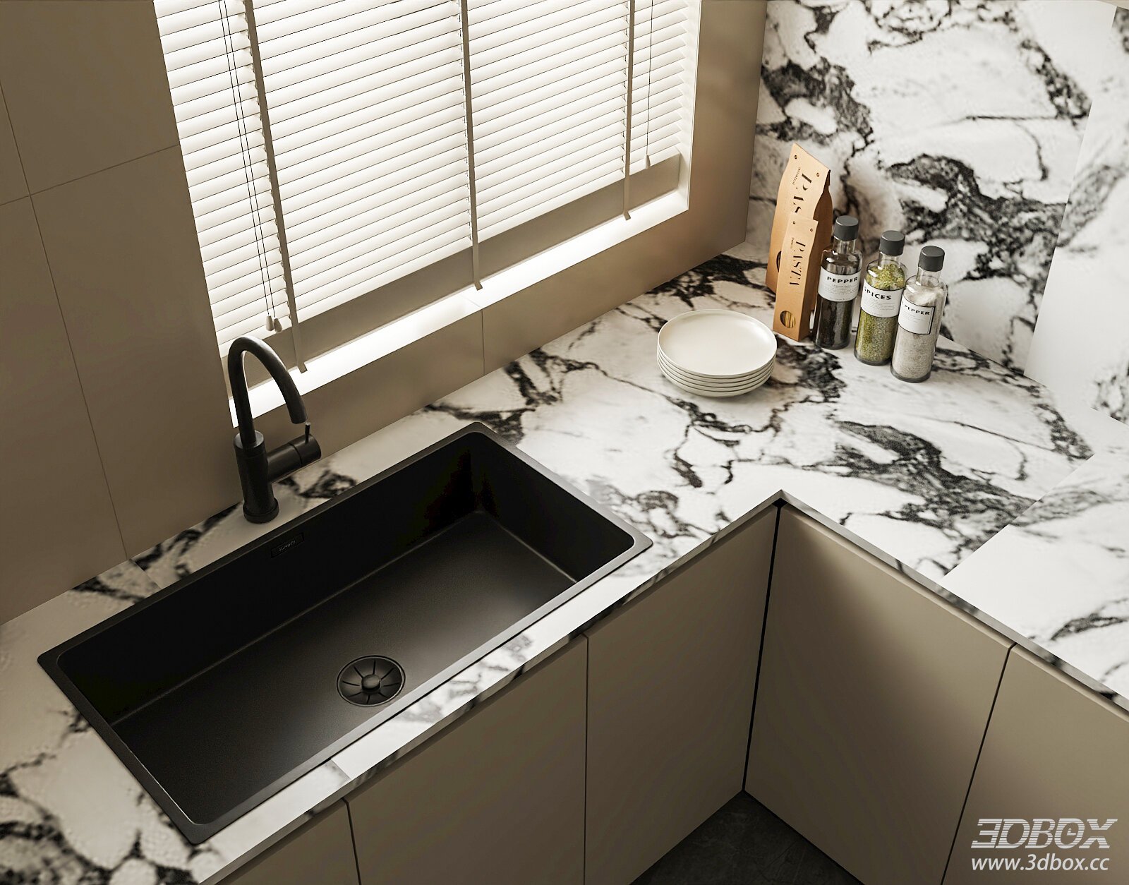 Modern Kitchen Sink with Faucet