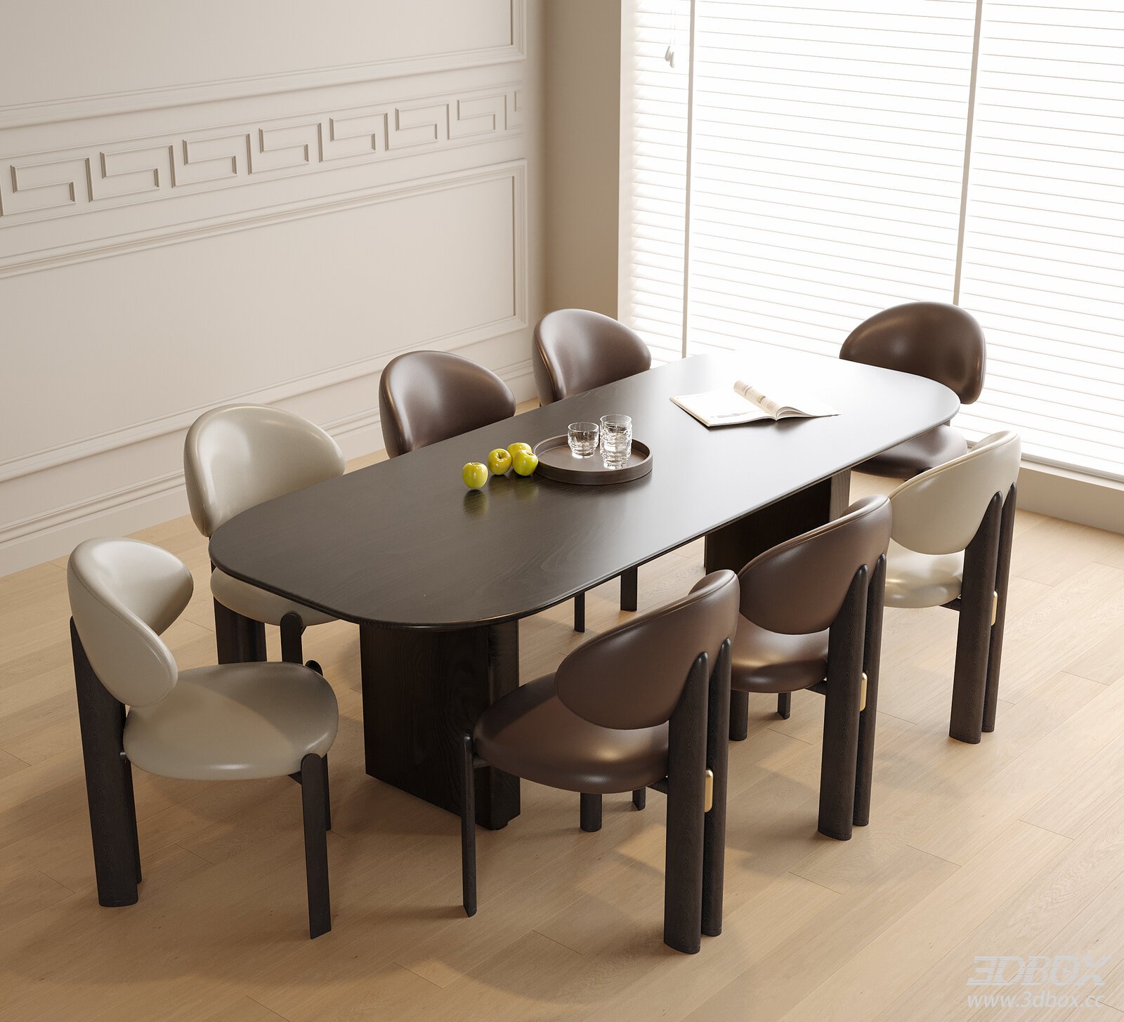 Modern Dining Table and Chairs