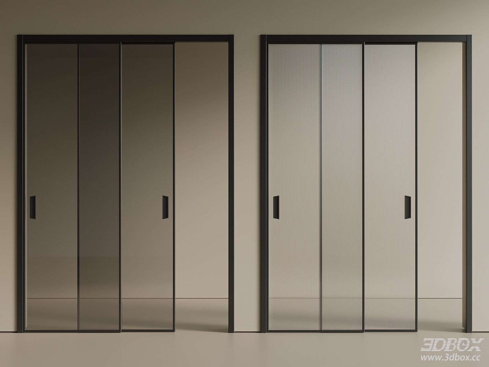 Modern Sliding Glass Interior Door