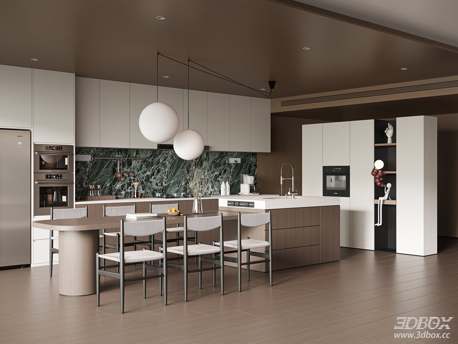 Wabi - Sabi Open - Concept Kitchen and Dining Room