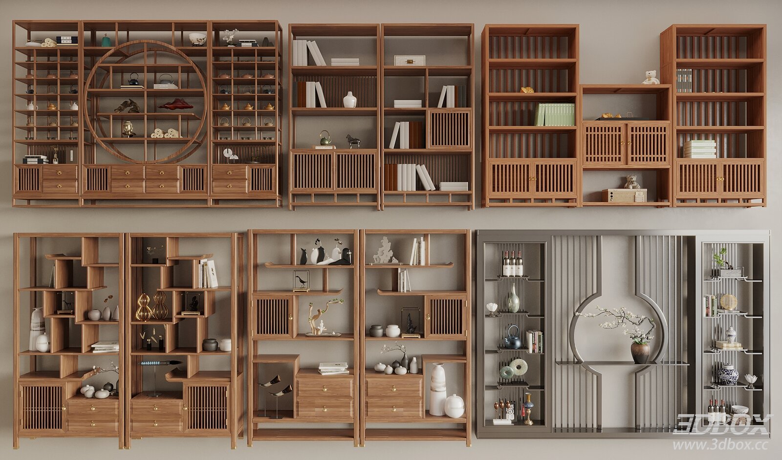 Chinese - style Display Shelves
