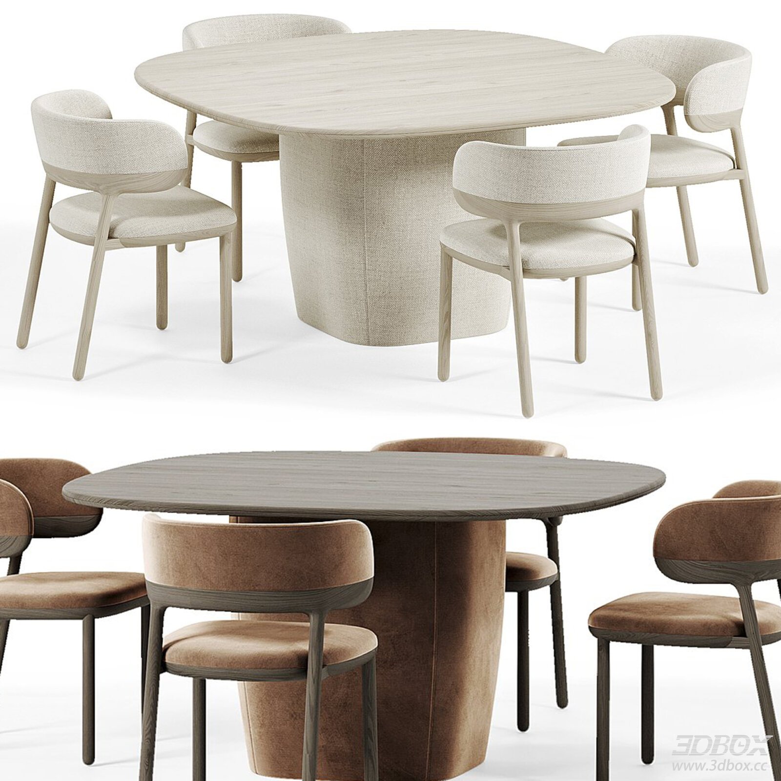 Modern Dining Table and Chairs
