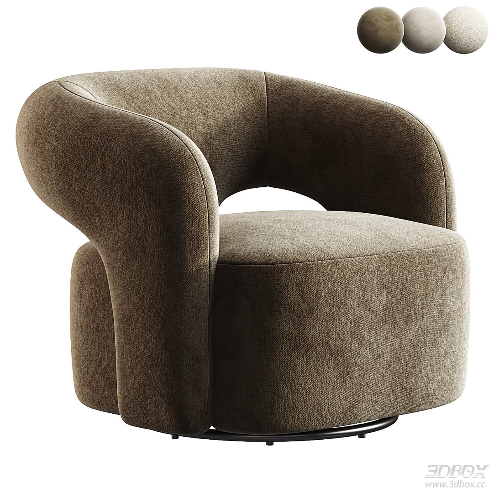 Modern Fabric Armchair