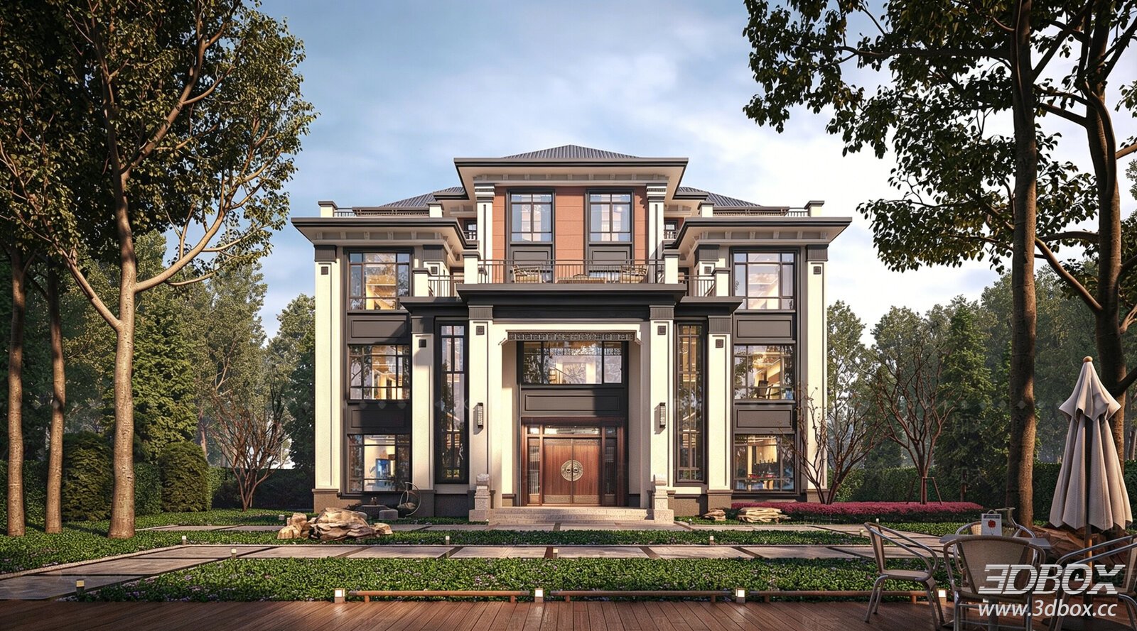 Chinese - style Villa Exterior