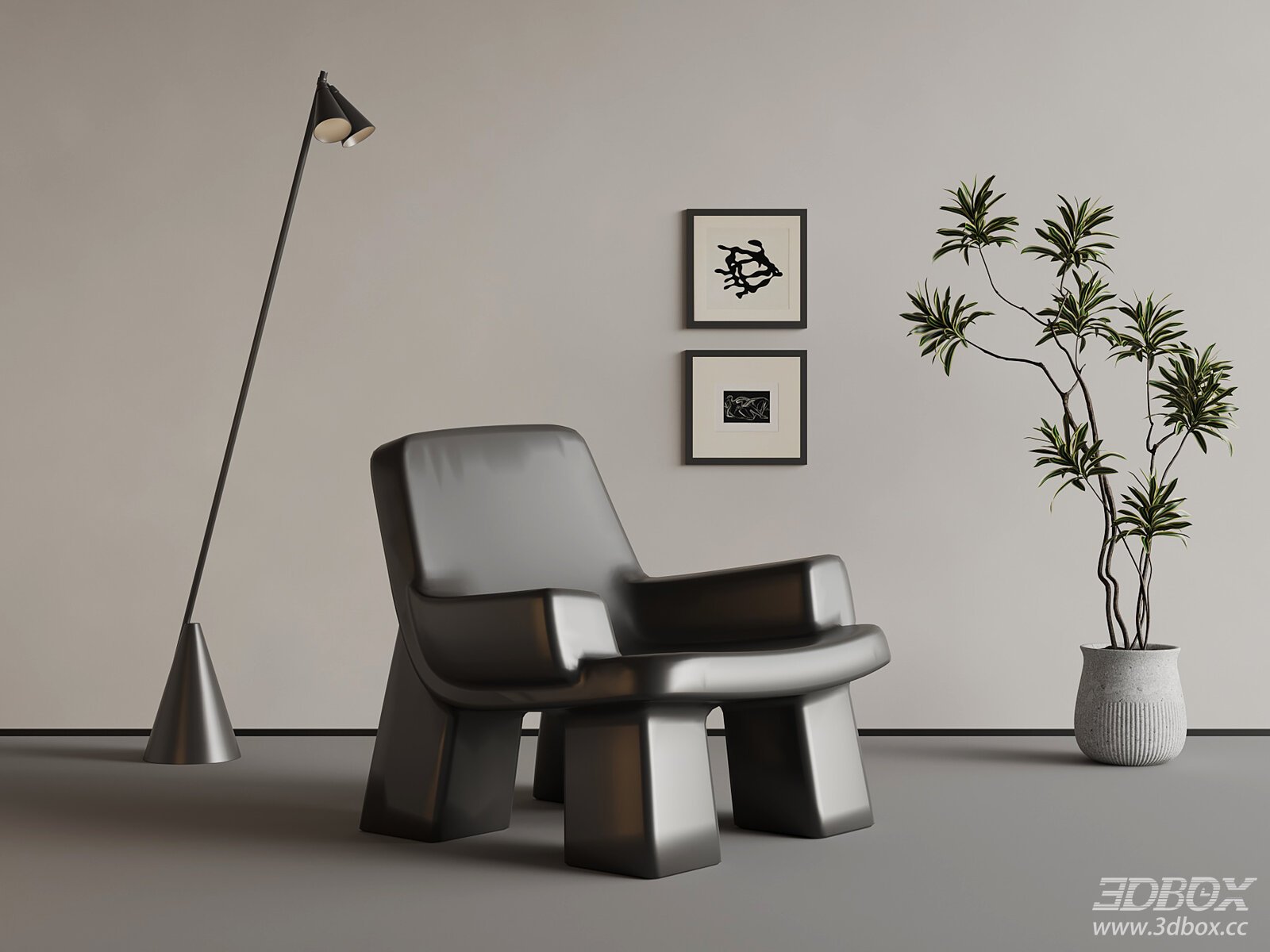 Modern Lounge Armchair