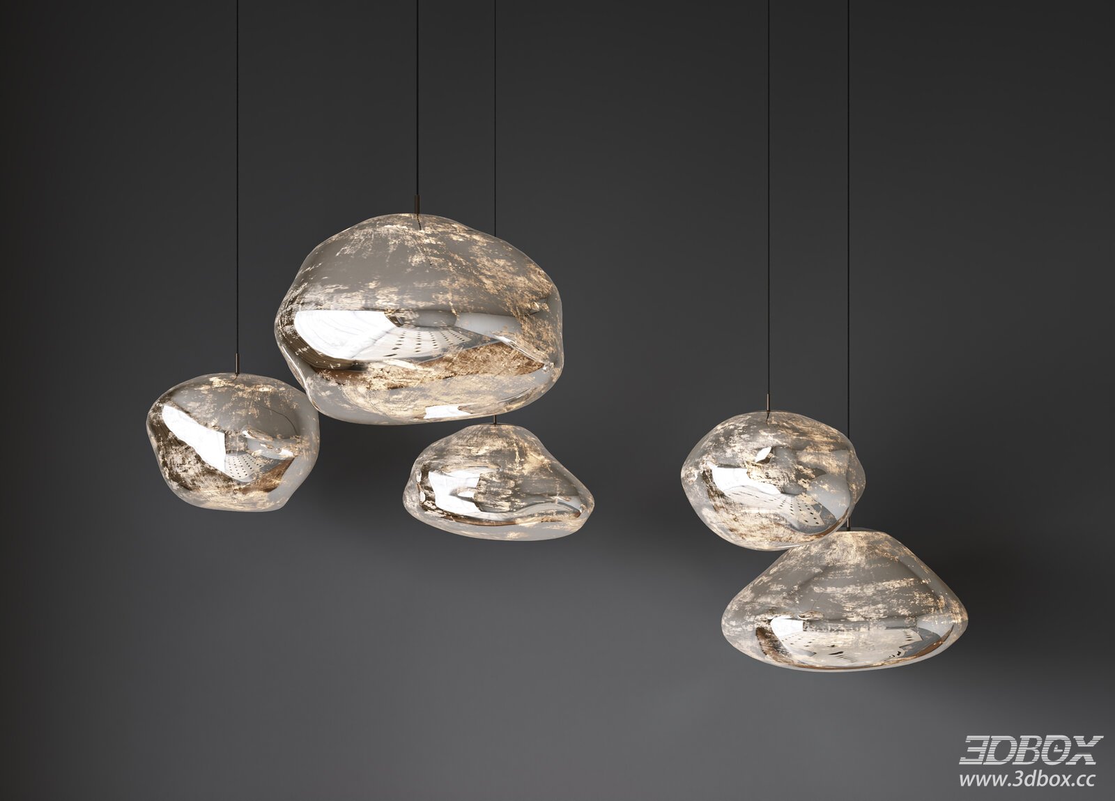 Modern Italian Glass Pendant Light