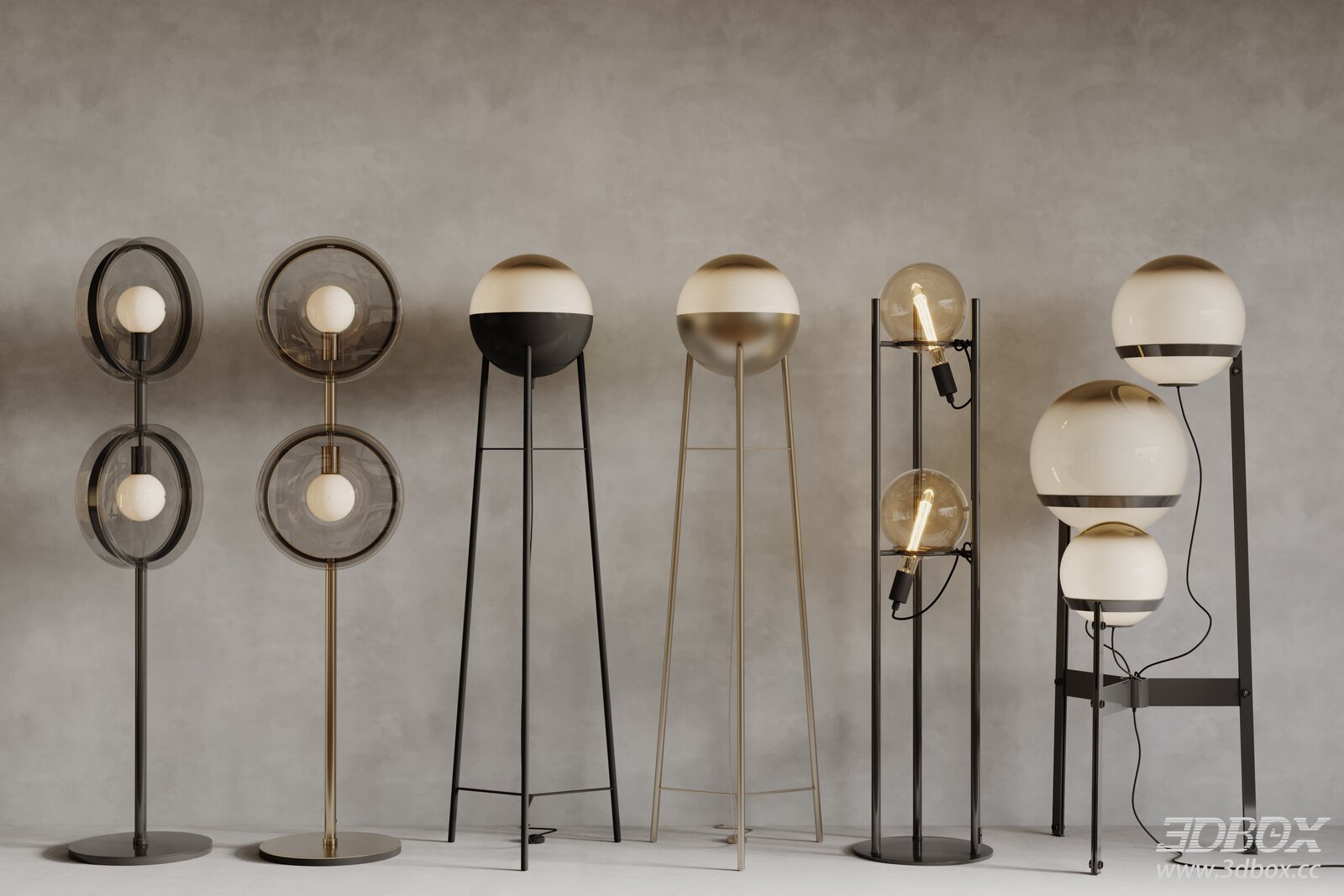 Luxury Modern Floor Lamps Set