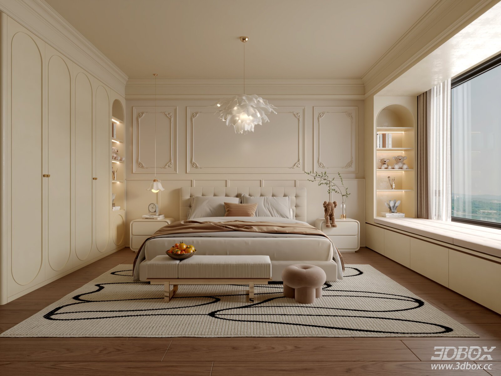French Cream Style Bedroom