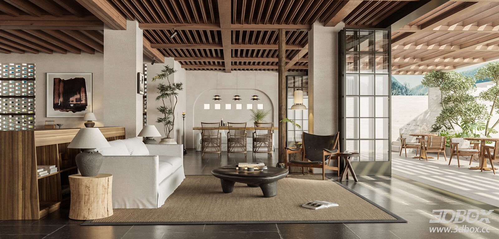 Wabi - Sabi Style Living Room