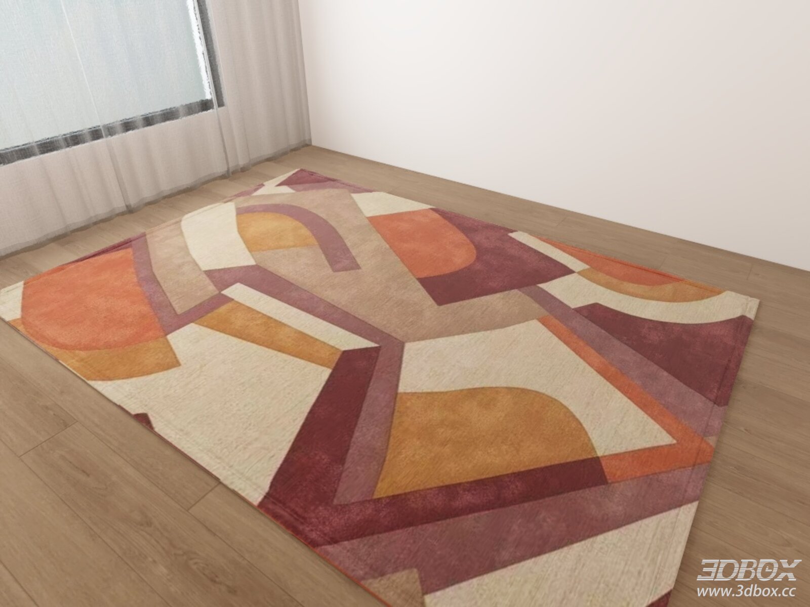 Modern Dopamine - colored Geometric Rug